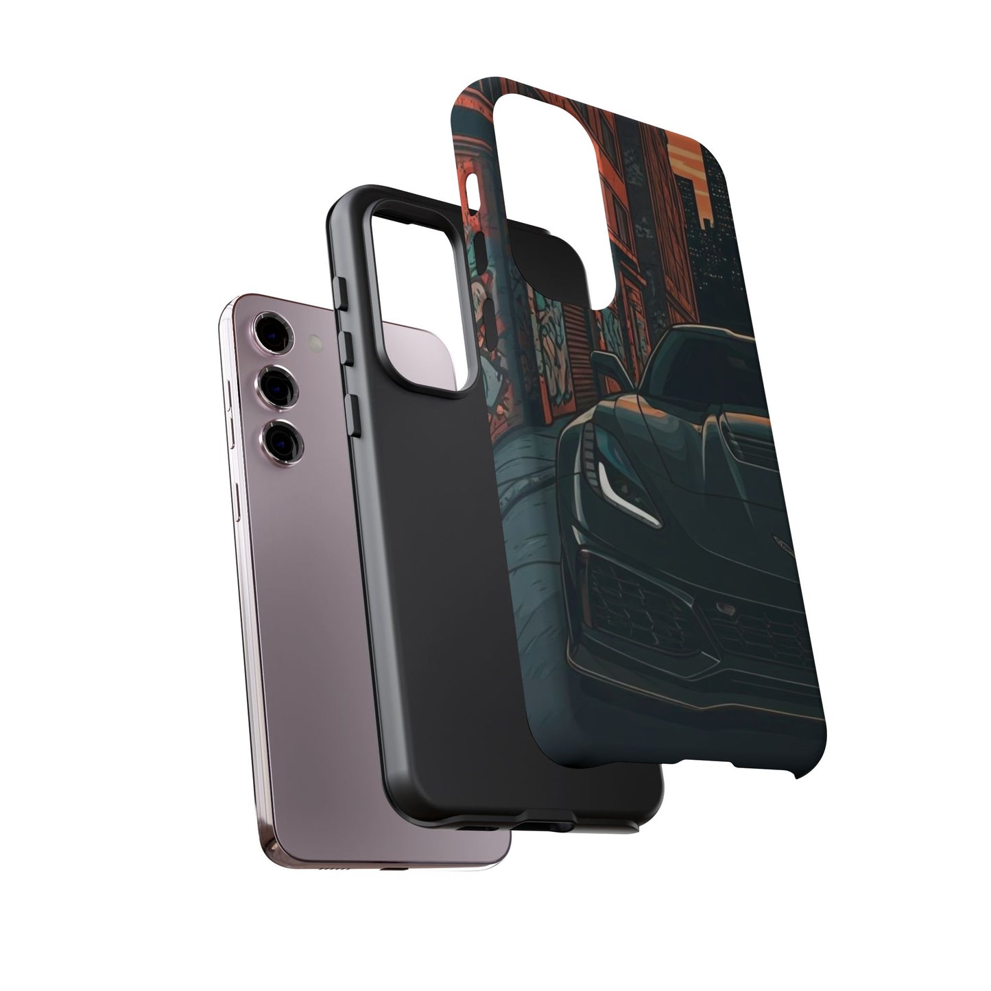 Chevy Corvette C7 Street Life-Dual Layer Ultra Tough Phone Case Printify by The Night Shift Automotive Apparel