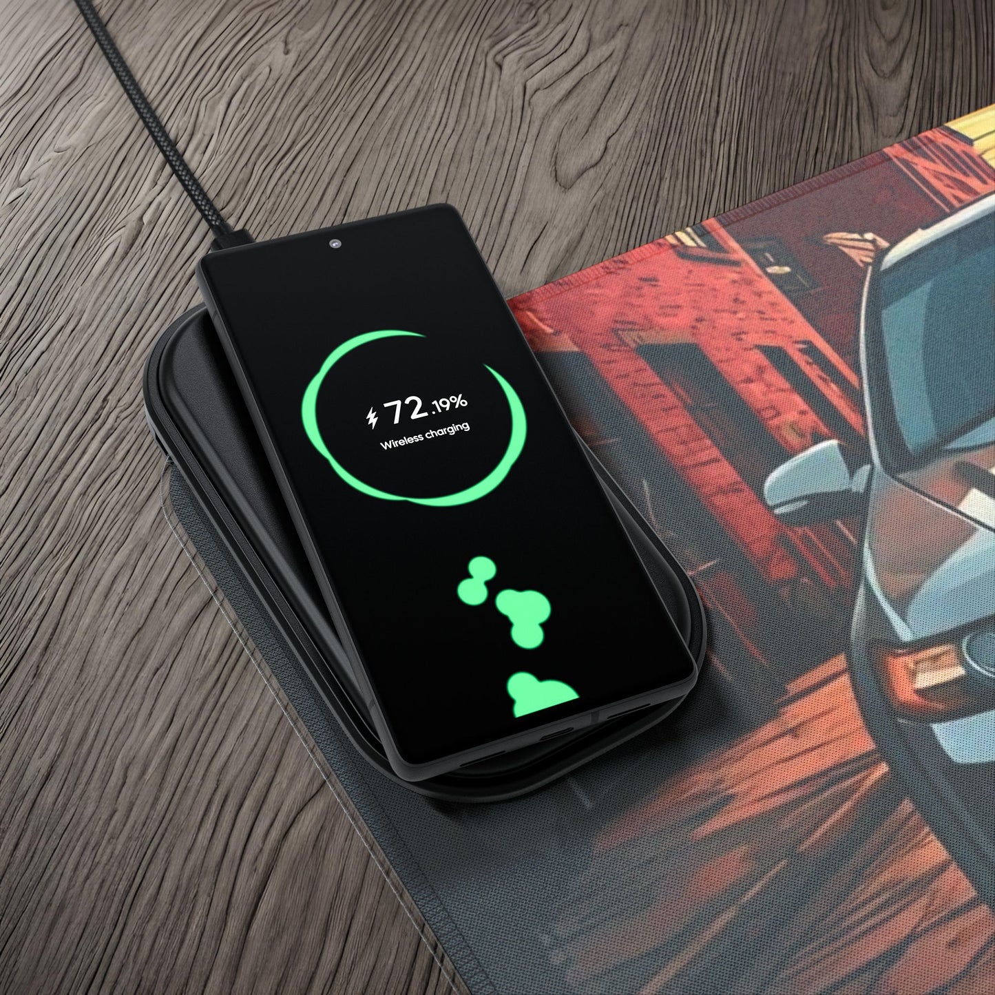 Acura TL Street Life-LED Gaming Mouse Pad with Wireless Charging Printify by The Night Shift Automotive Apparel