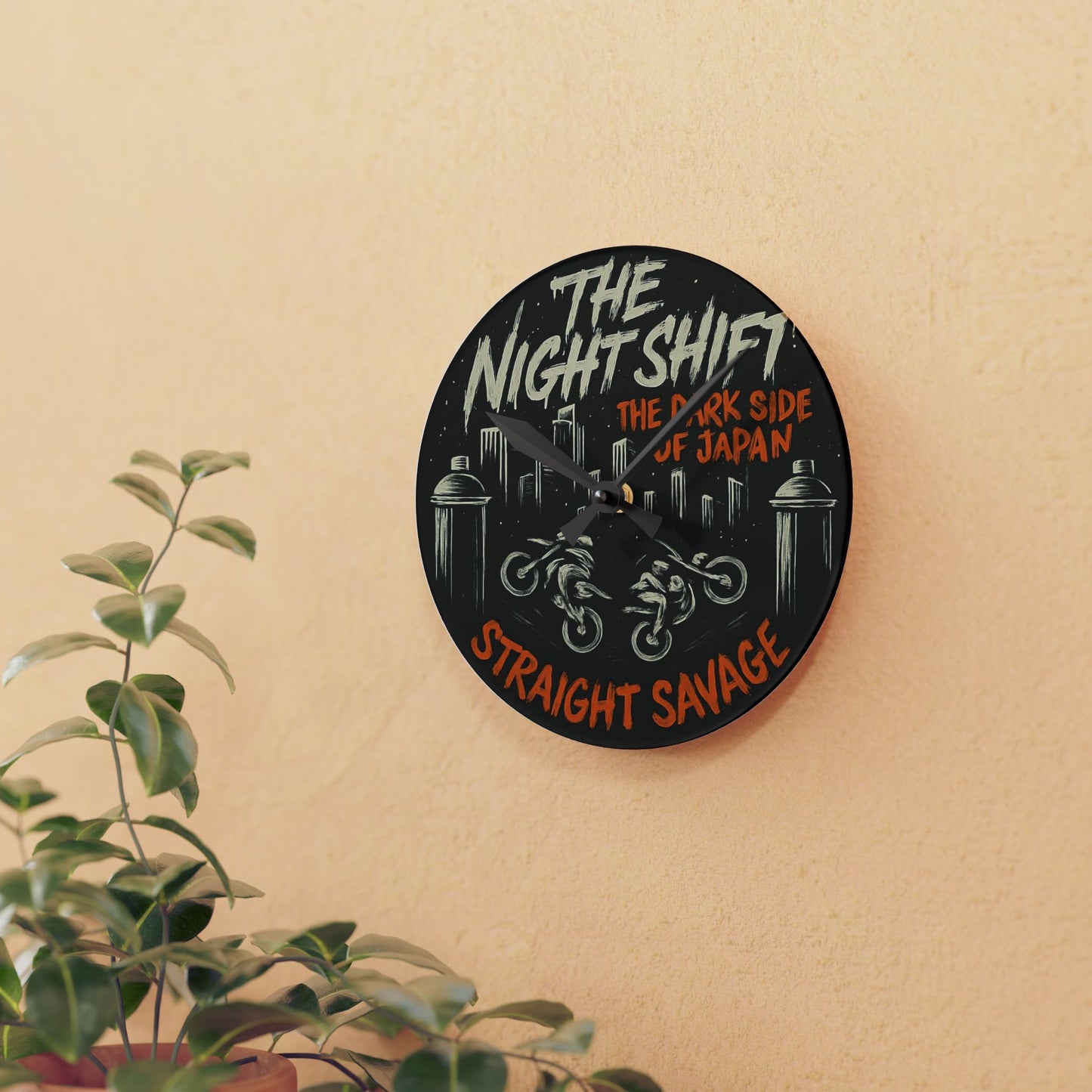 Straight Savage-Acrylic Wall Clock
