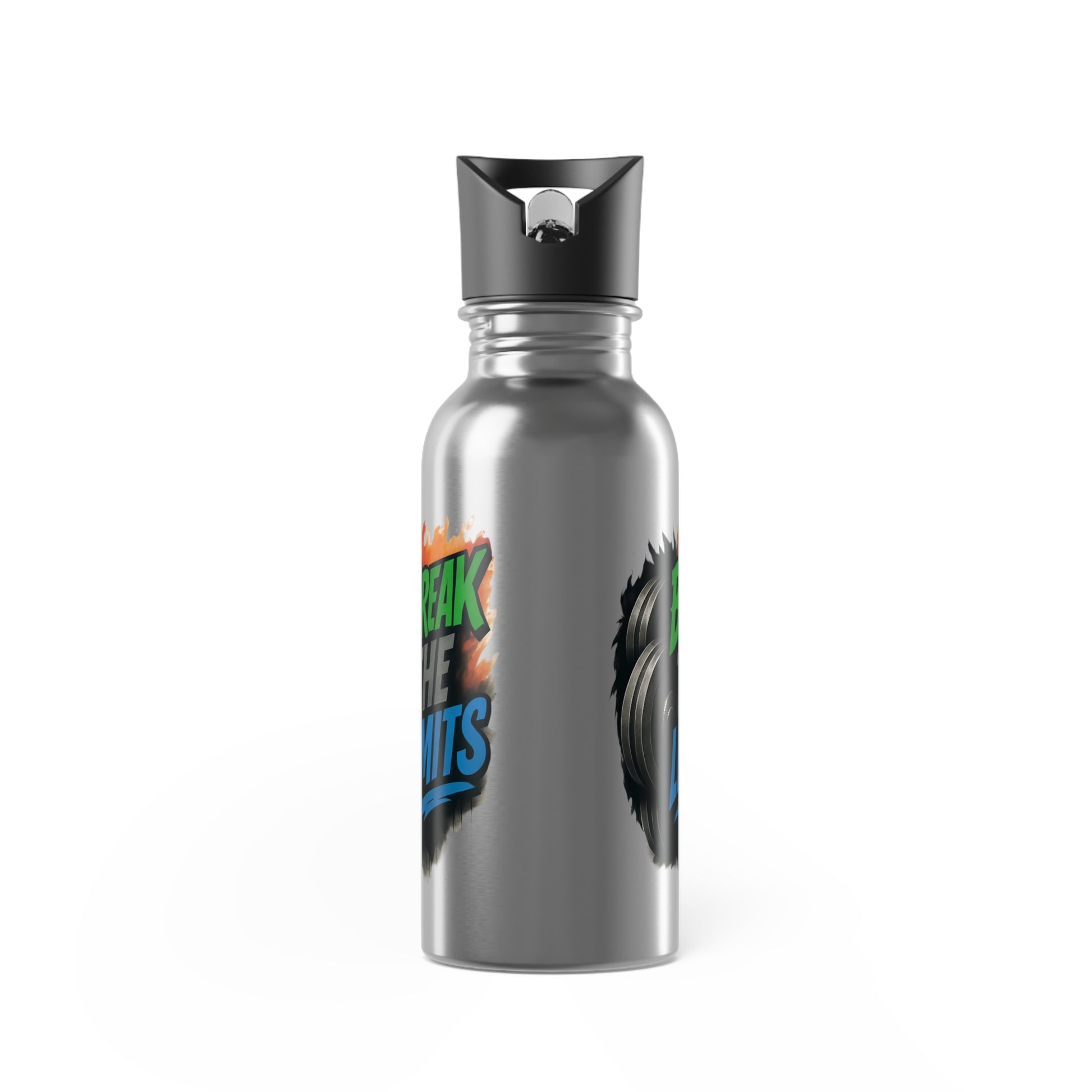 Stainless Steel Water Bottle With Straw, 20oz Printify by The Night Shift Automotive Apparel