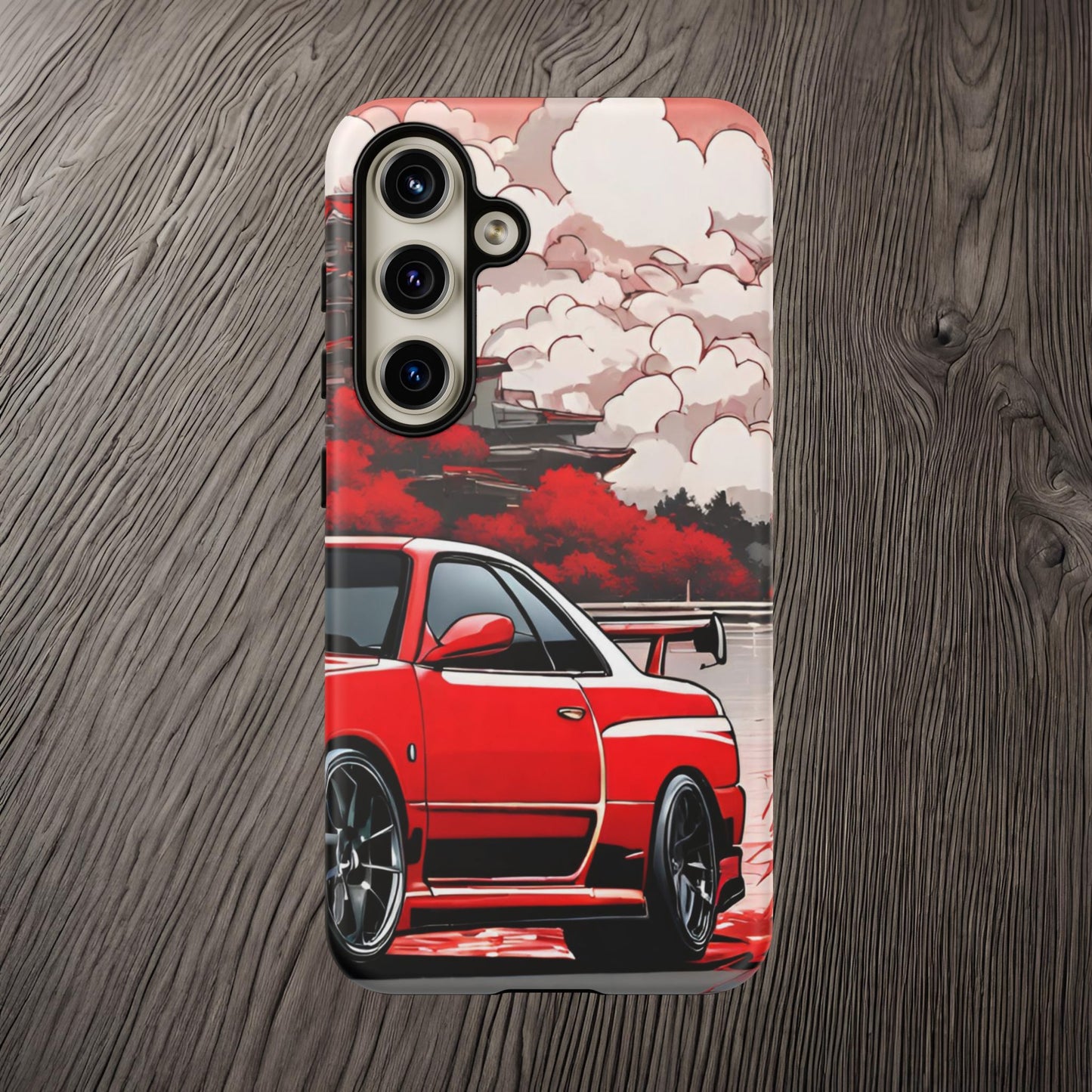 Nissan Skyline R34-Dual Layer Ultra Tough Phone Case Samsung Galaxy S24 Matte Printify by The Night Shift Automotive Apparel