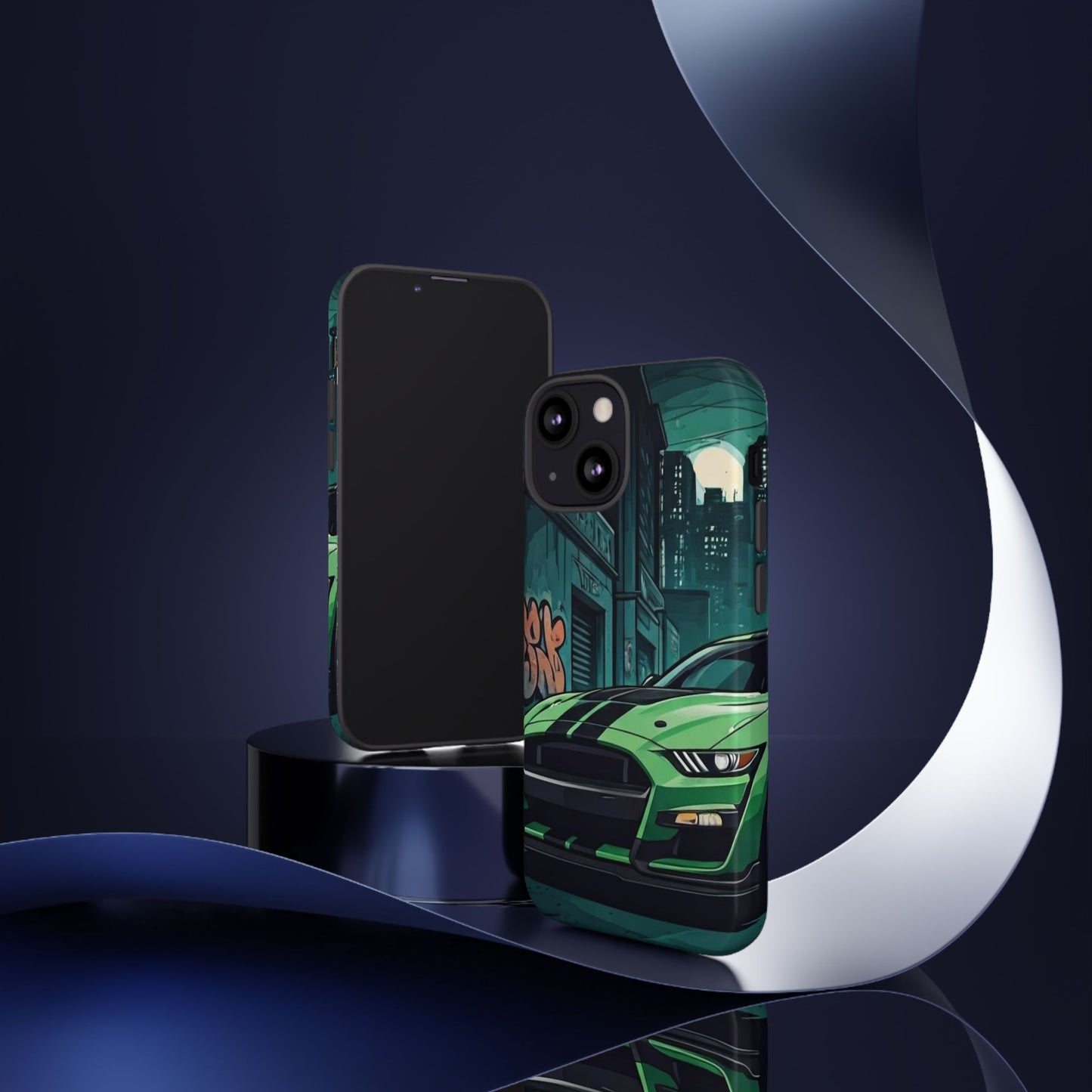 Ford Mustang Shelby GT500 Street Life-Dual Layer Ultra Tough Phone Case iPhone 13 Mini Glossy Printify by The Night Shift Automotive Apparel