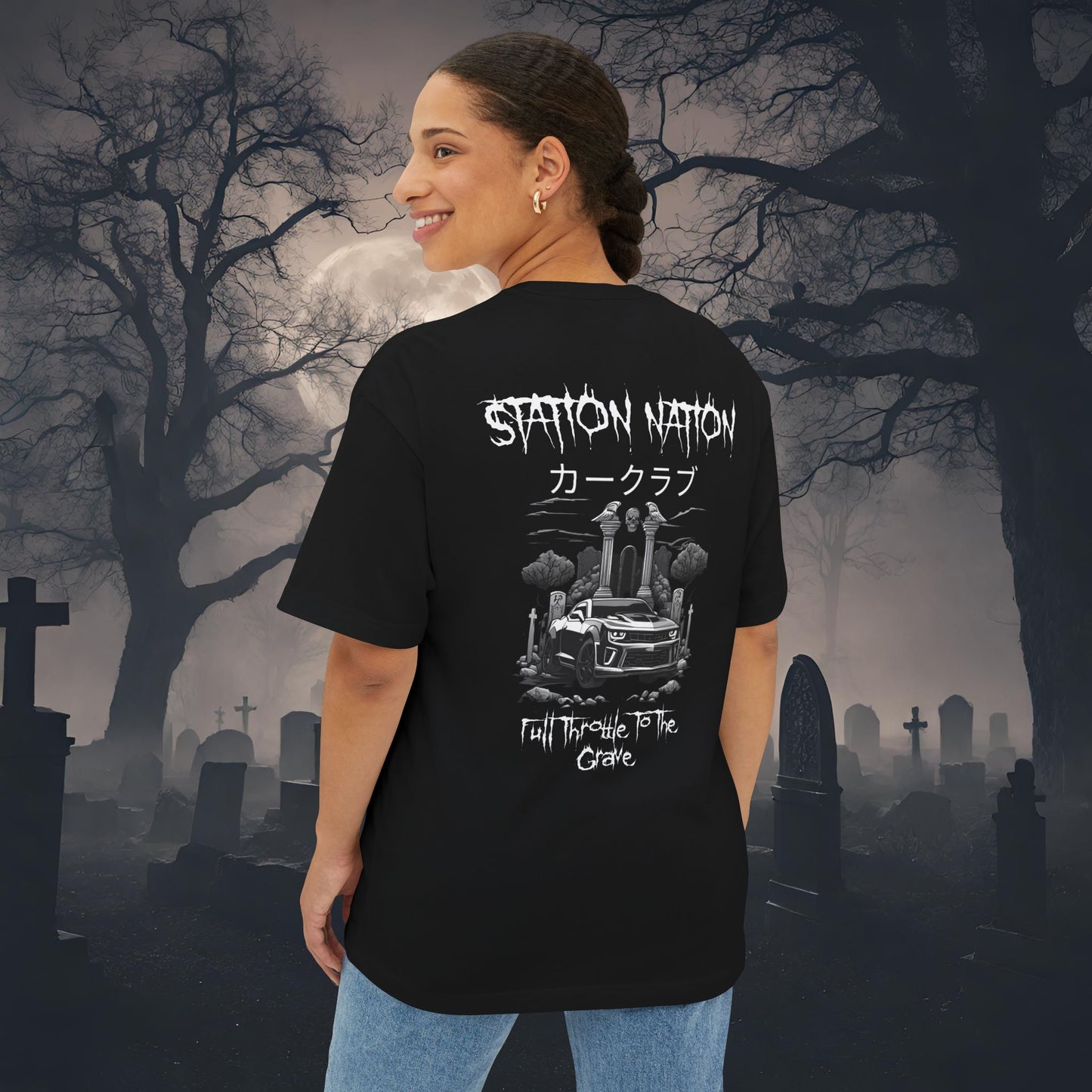 👻 HALLOWEEN LIMITED EDITION Chevy Camaro-Premium, Ultra Soft Oversized Boxy Tee
