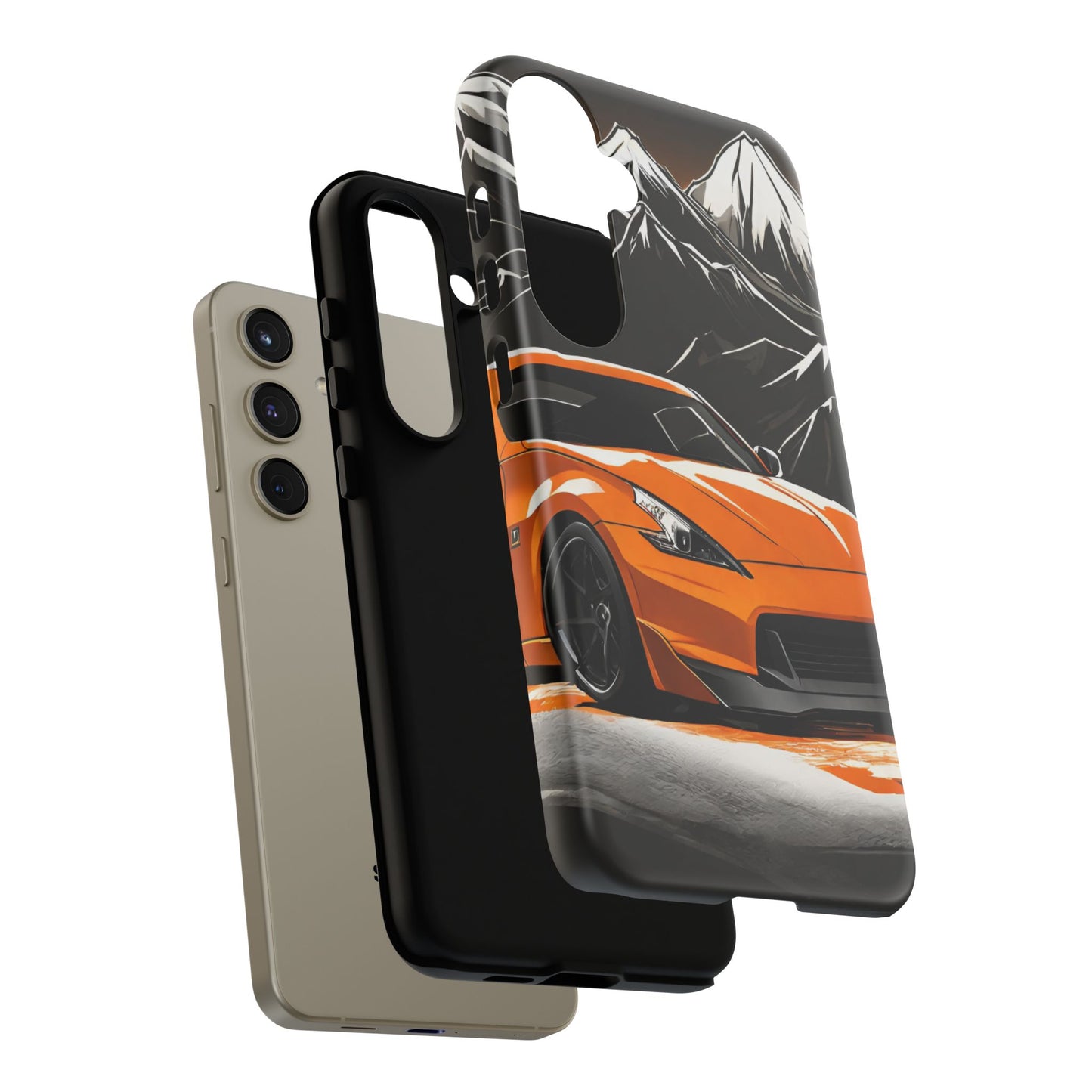 Nissan 370Z Mt Fuji-Dual Layer Ultra Tough Phone Case Printify by The Night Shift Automotive Apparel