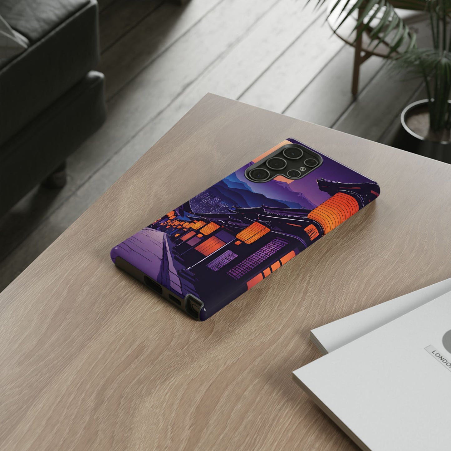 Traditional Japanese Village Countryside-Dual Layer Ultra Tough Phone Case Samsung Galaxy S22 Ultra Glossy Printify by The Night Shift Automotive Apparel