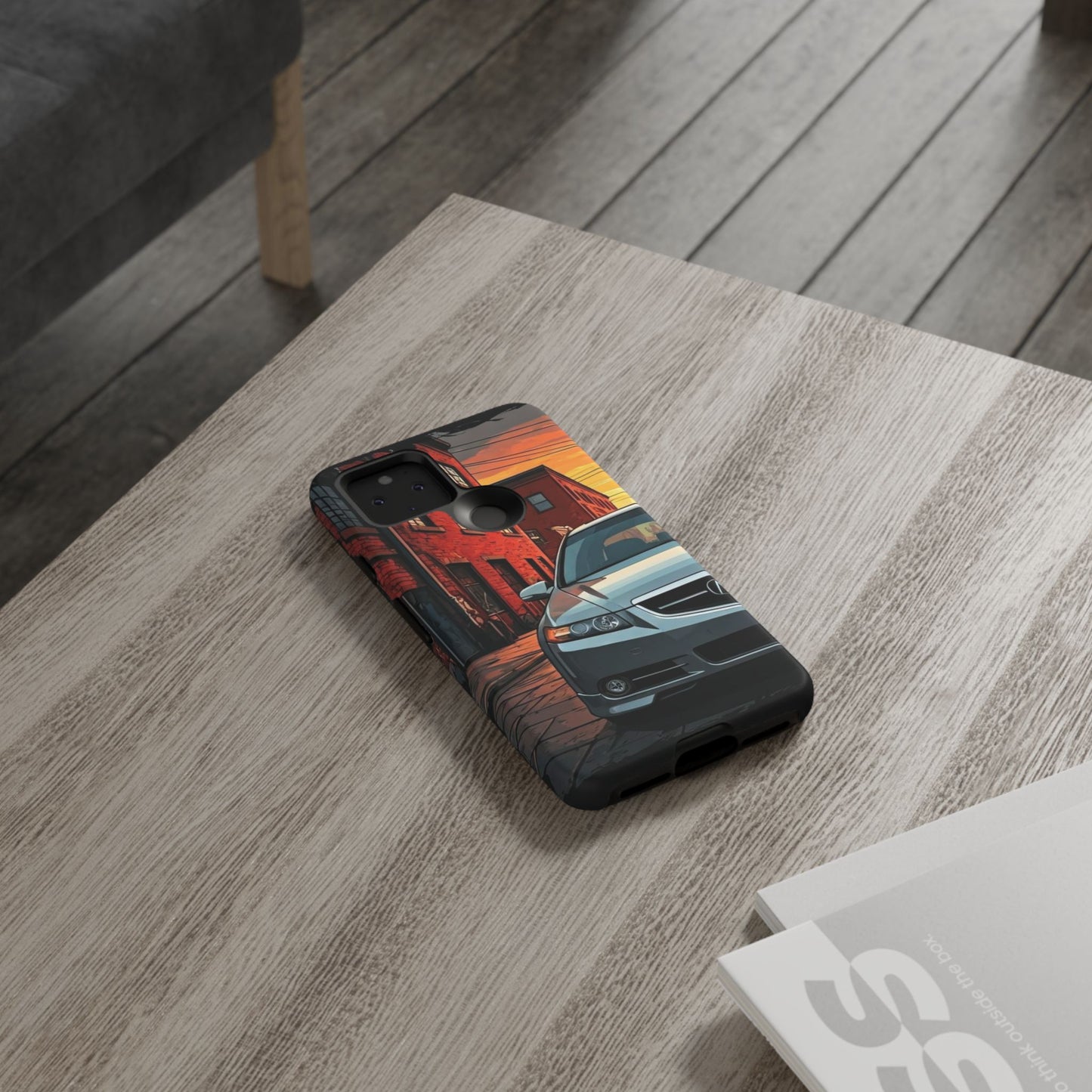 Acura TL Street Life-Dual Layer Ultra Tough Phone Case Google Pixel 5 5G Matte Printify by The Night Shift Automotive Apparel
