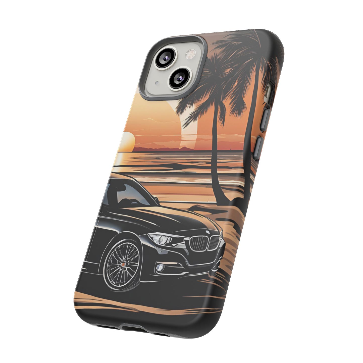 BMW Sunset On The Beach-Dual Layer Ultra Tough Phone Case Printify by The Night Shift Automotive Apparel