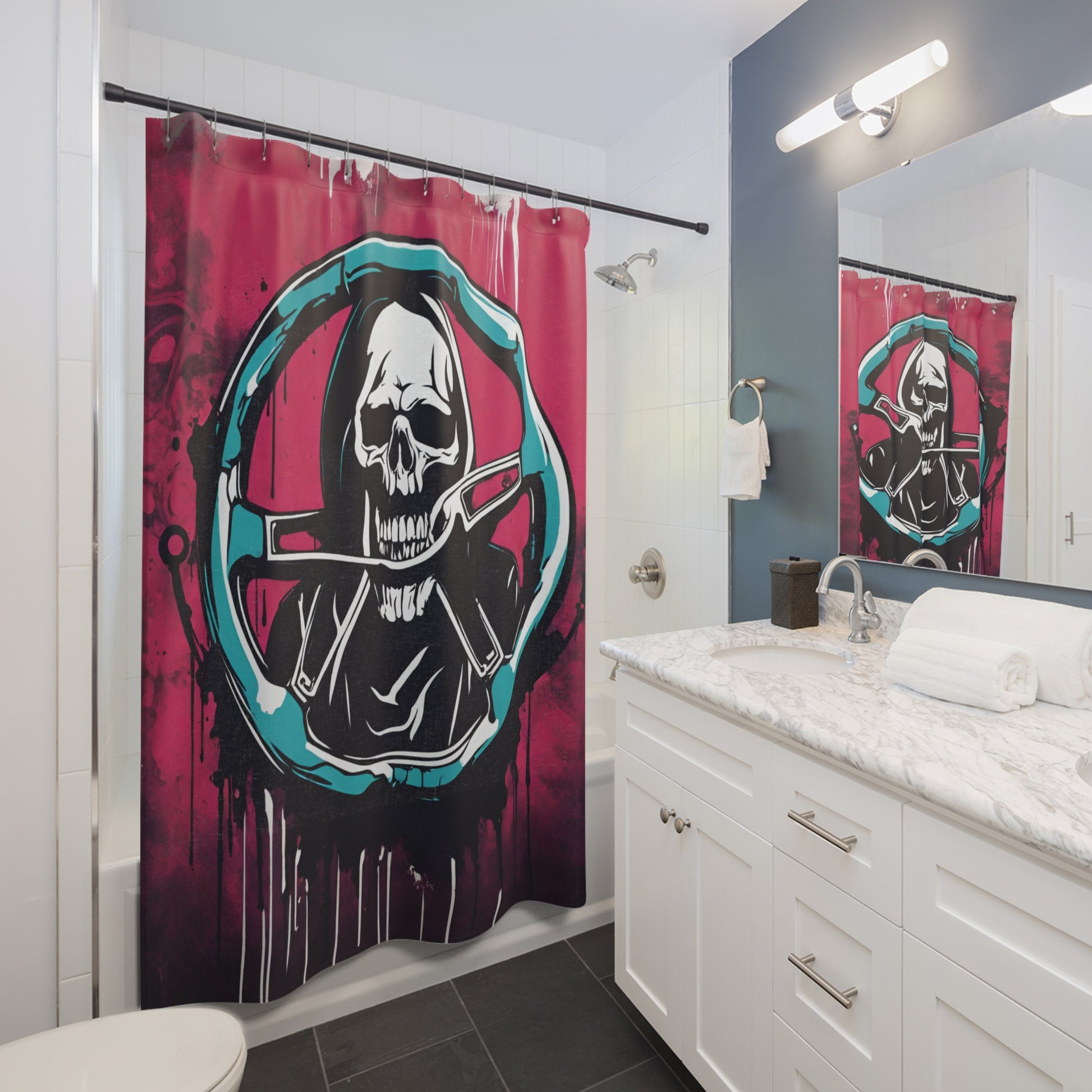 Shower Curtains Printify by The Night Shift Automotive Apparel