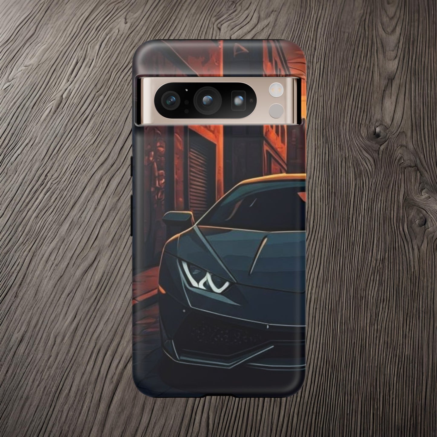 Lamborghini Huracan Street Life-Dual Layer Ultra Tough Phone Case Google Pixel 8 Pro Matte Printify by The Night Shift Automotive Apparel
