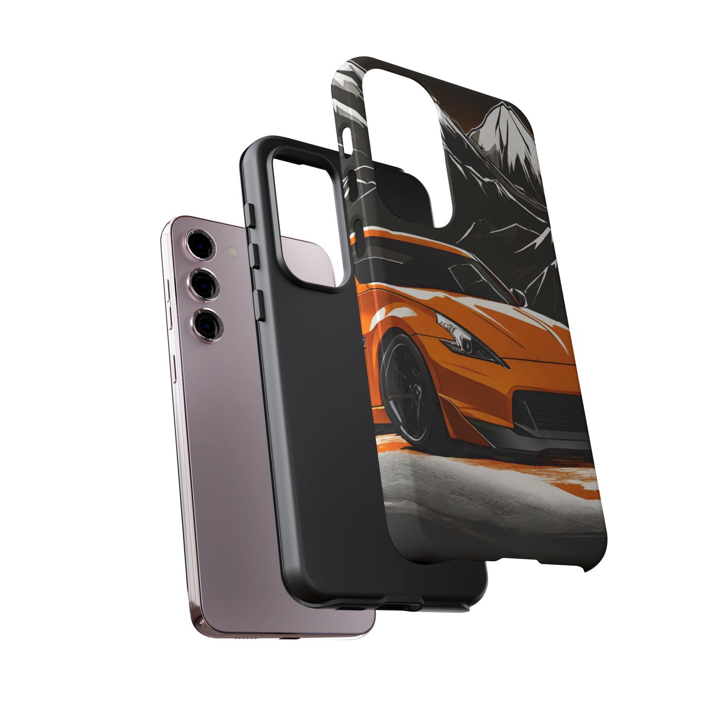 Nissan 370Z Mt Fuji-Dual Layer Ultra Tough Phone Case Printify by The Night Shift Automotive Apparel