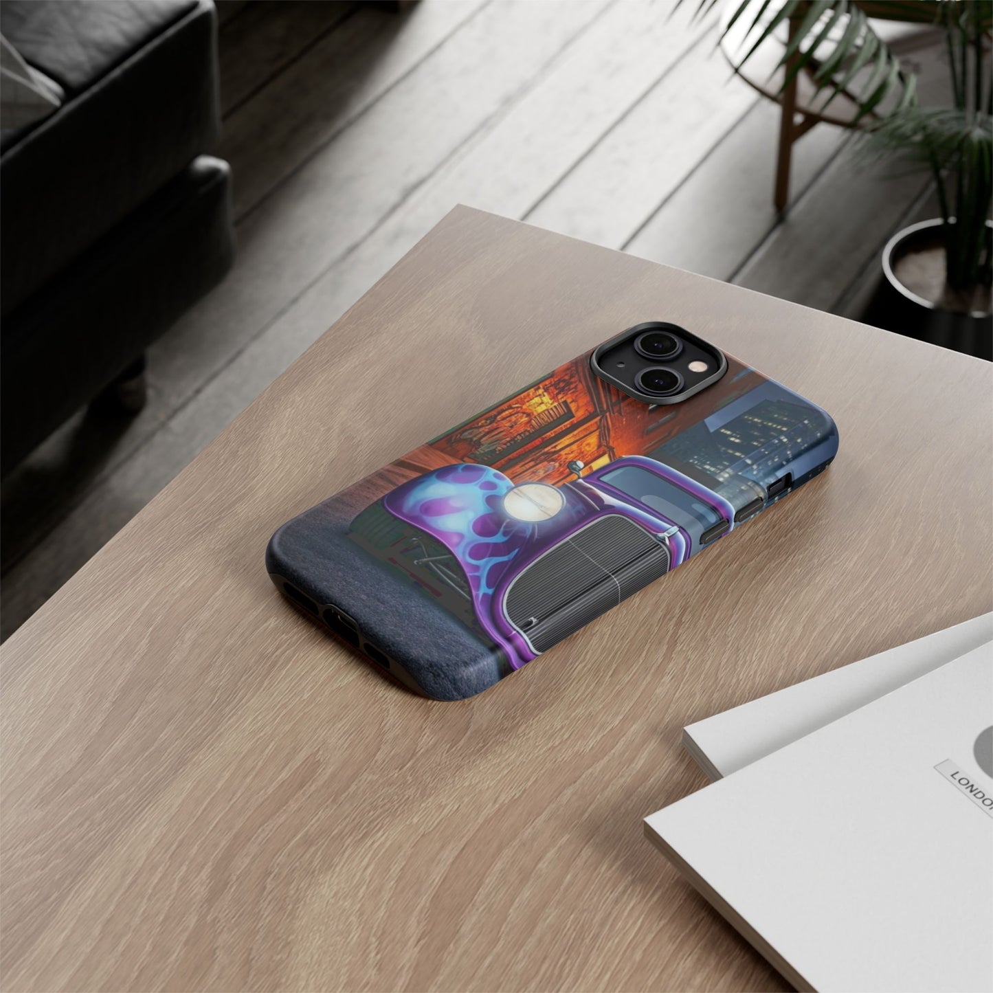 1934 Ford Street Life-Dual Layer Ultra Tough Phone Case iPhone 14 Plus Matte Printify by The Night Shift Automotive Apparel