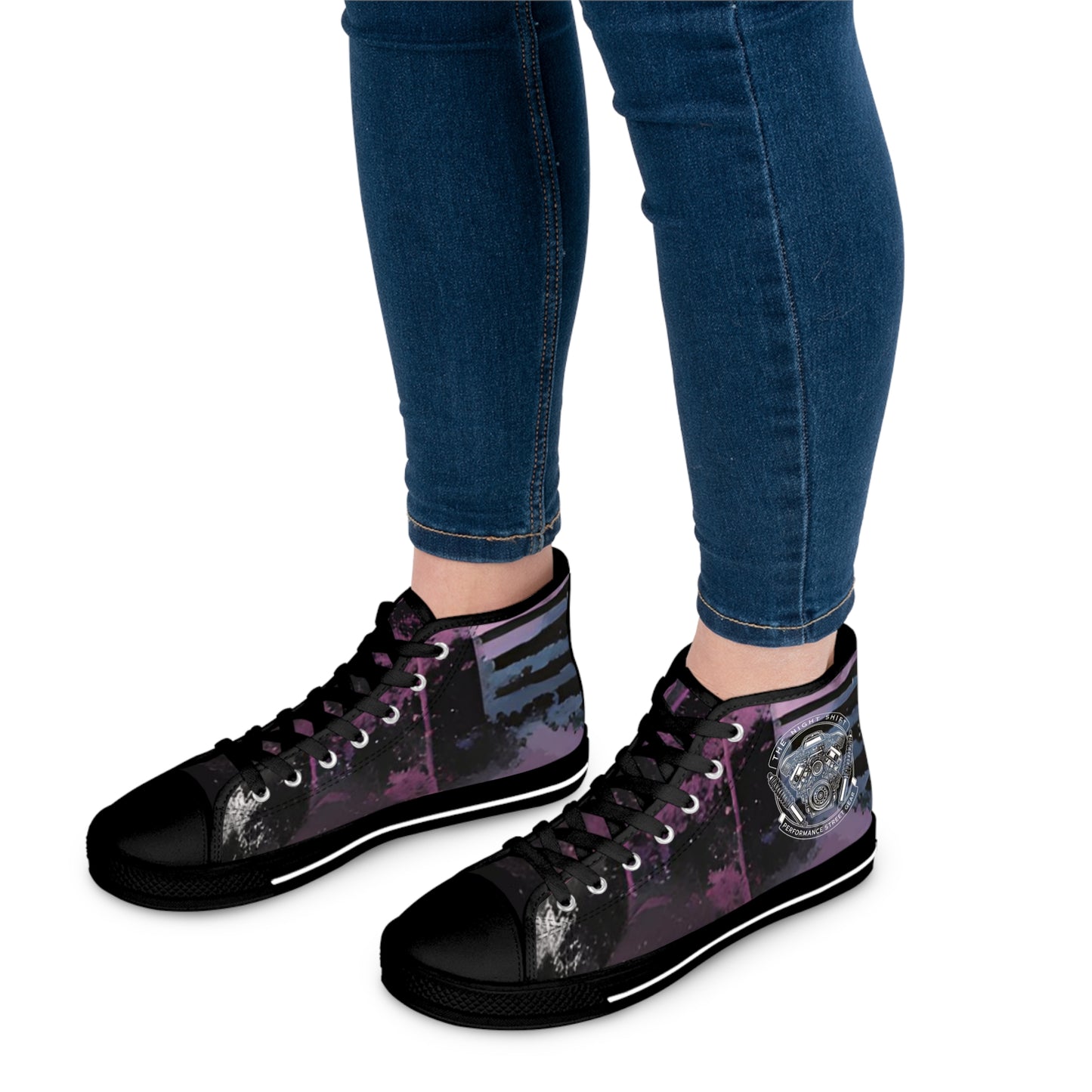 The Night Shift-Women's Canvas High Tops