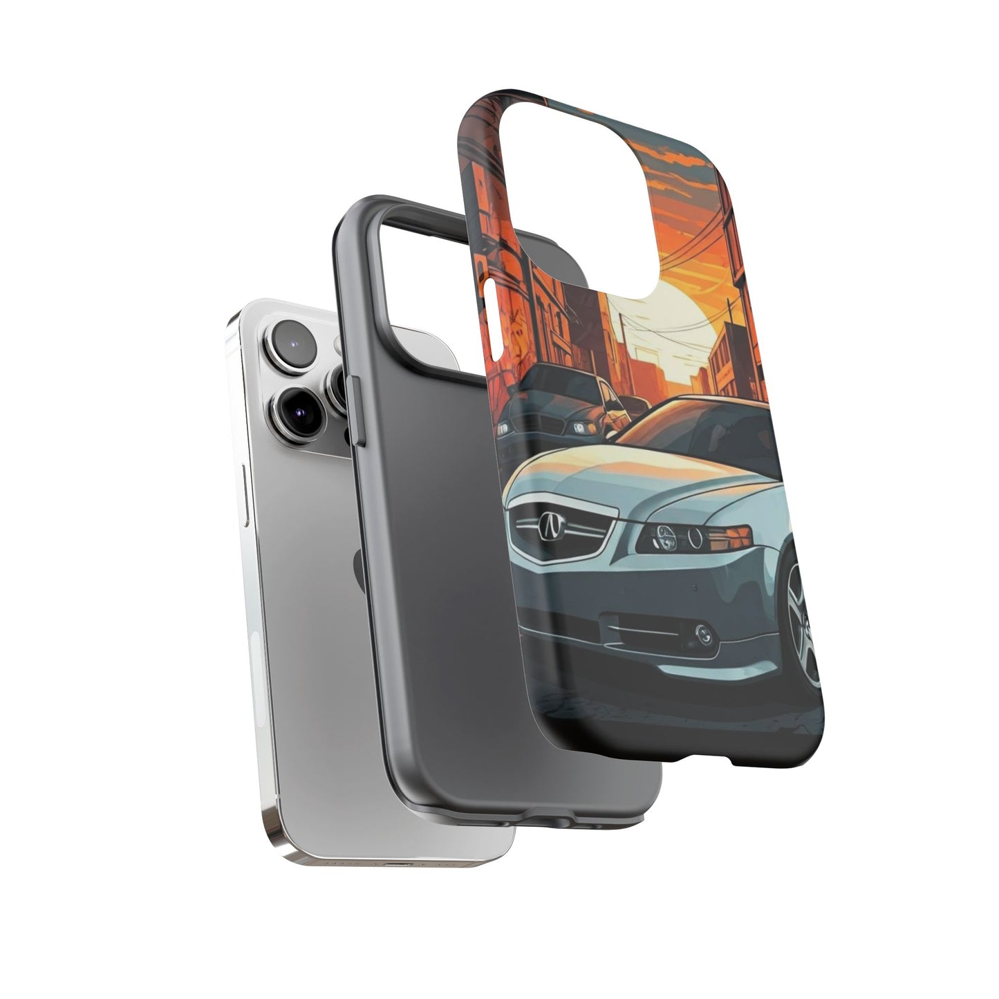 Acura TL Street Life-Dual Layer Ultra Tough Phone Case Printify by The Night Shift Automotive Apparel
