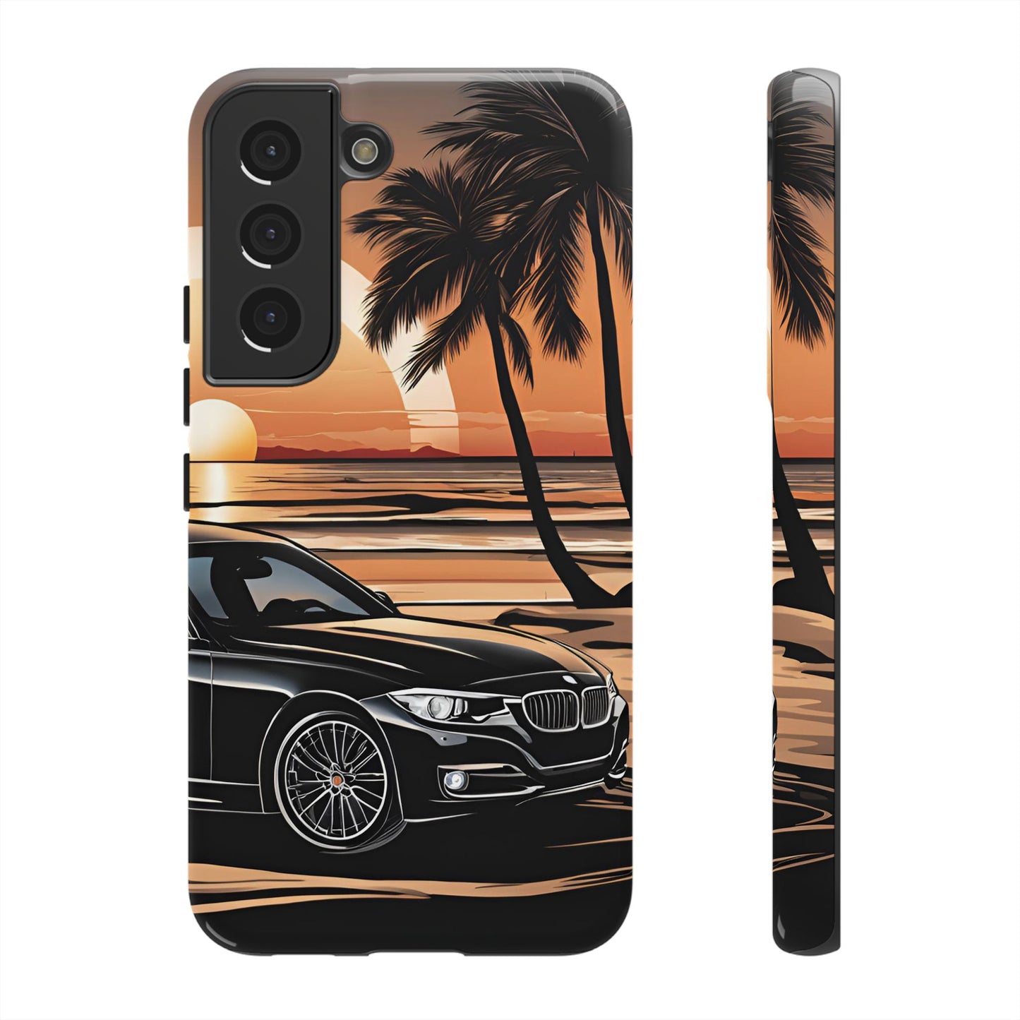 BMW Sunset On The Beach-Dual Layer Ultra Tough Phone Case Printify by The Night Shift Automotive Apparel