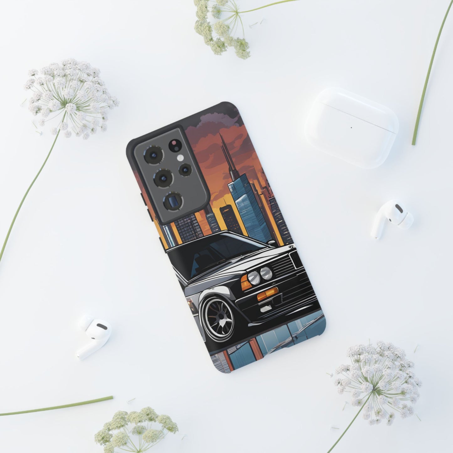 BMW E30 M3-Dual Layer Ultra Tough Phone Case Printify by The Night Shift Automotive Apparel