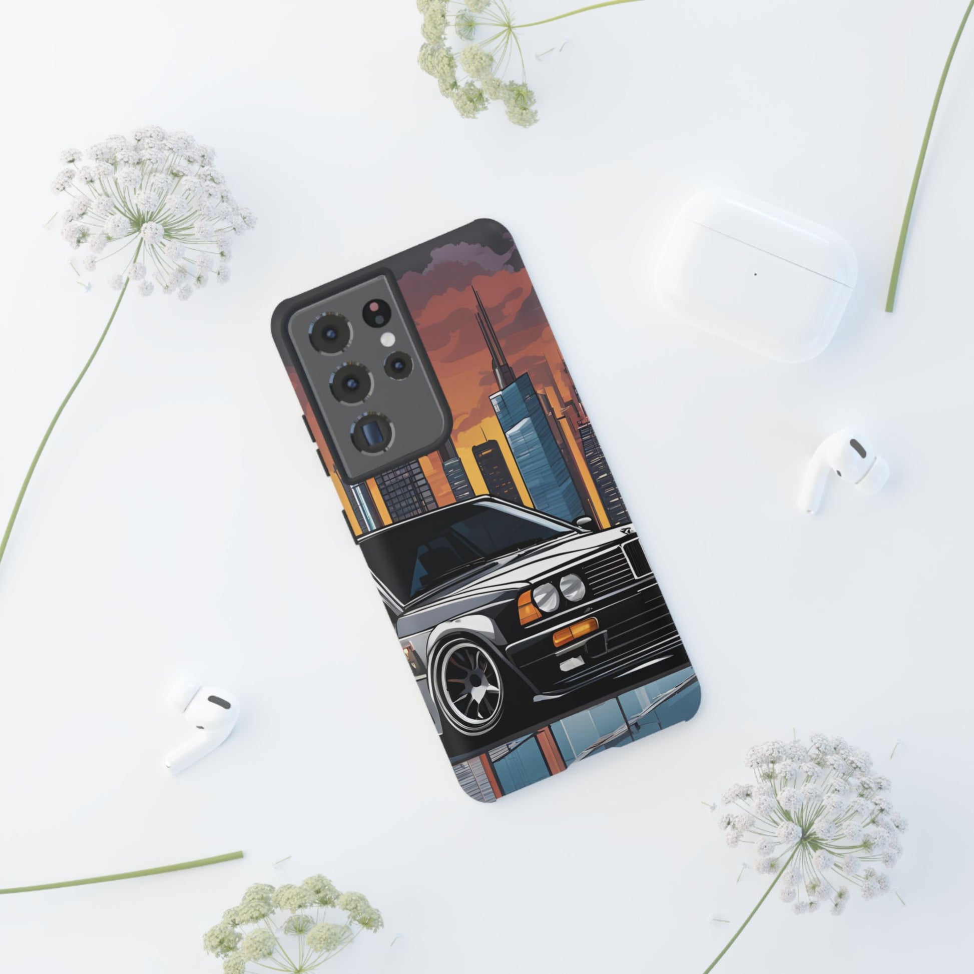 BMW E30 M3-Dual Layer Ultra Tough Phone Case Printify by The Night Shift Automotive Apparel