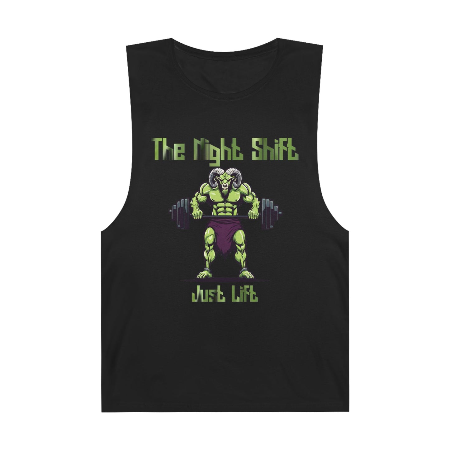 Just Lift - Ram Body Builder - Premium Unisex Barnard Tank Top Black Printify by The Night Shift Automotive Apparel