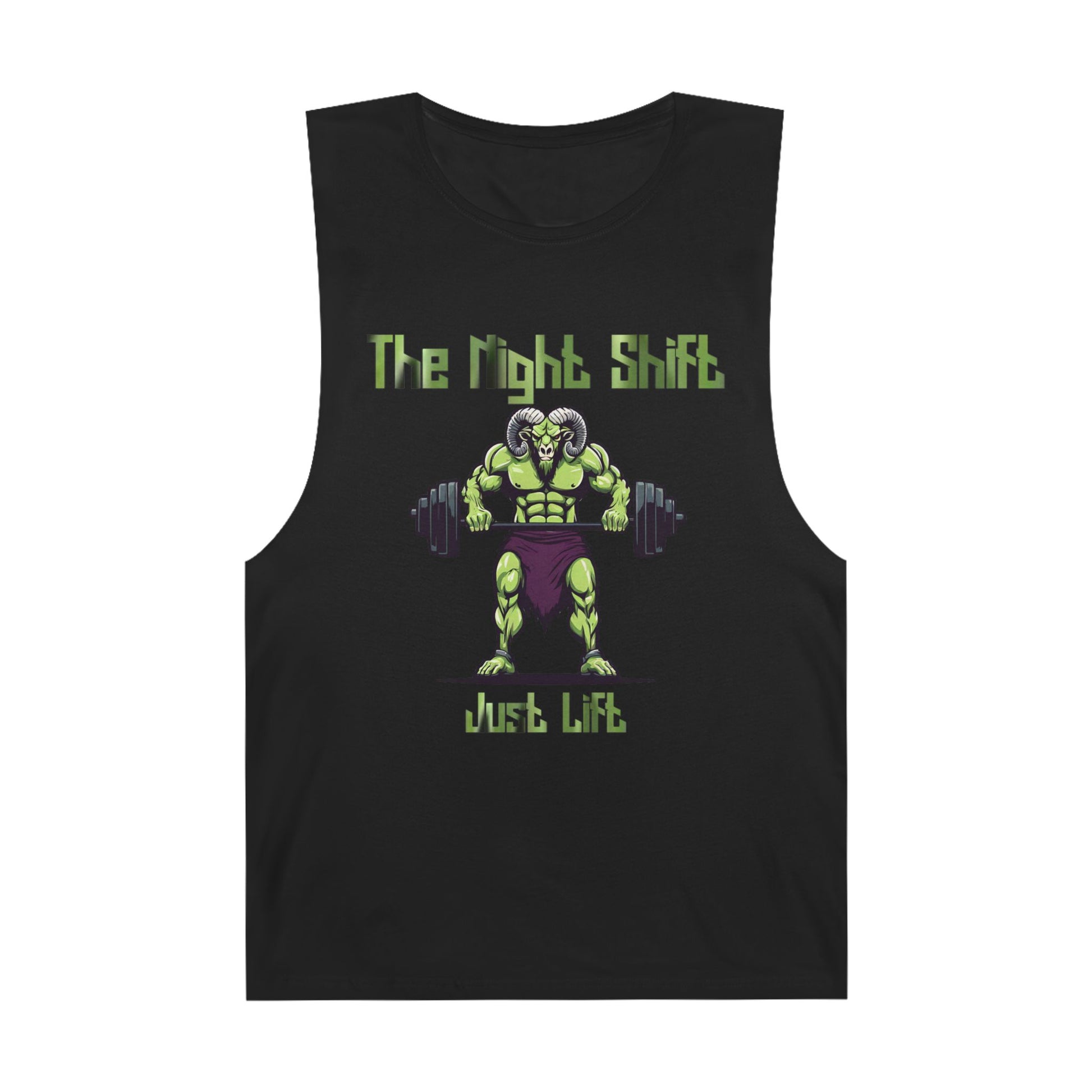 Just Lift - Ram Body Builder - Premium Unisex Barnard Tank Top Black Printify by The Night Shift Automotive Apparel