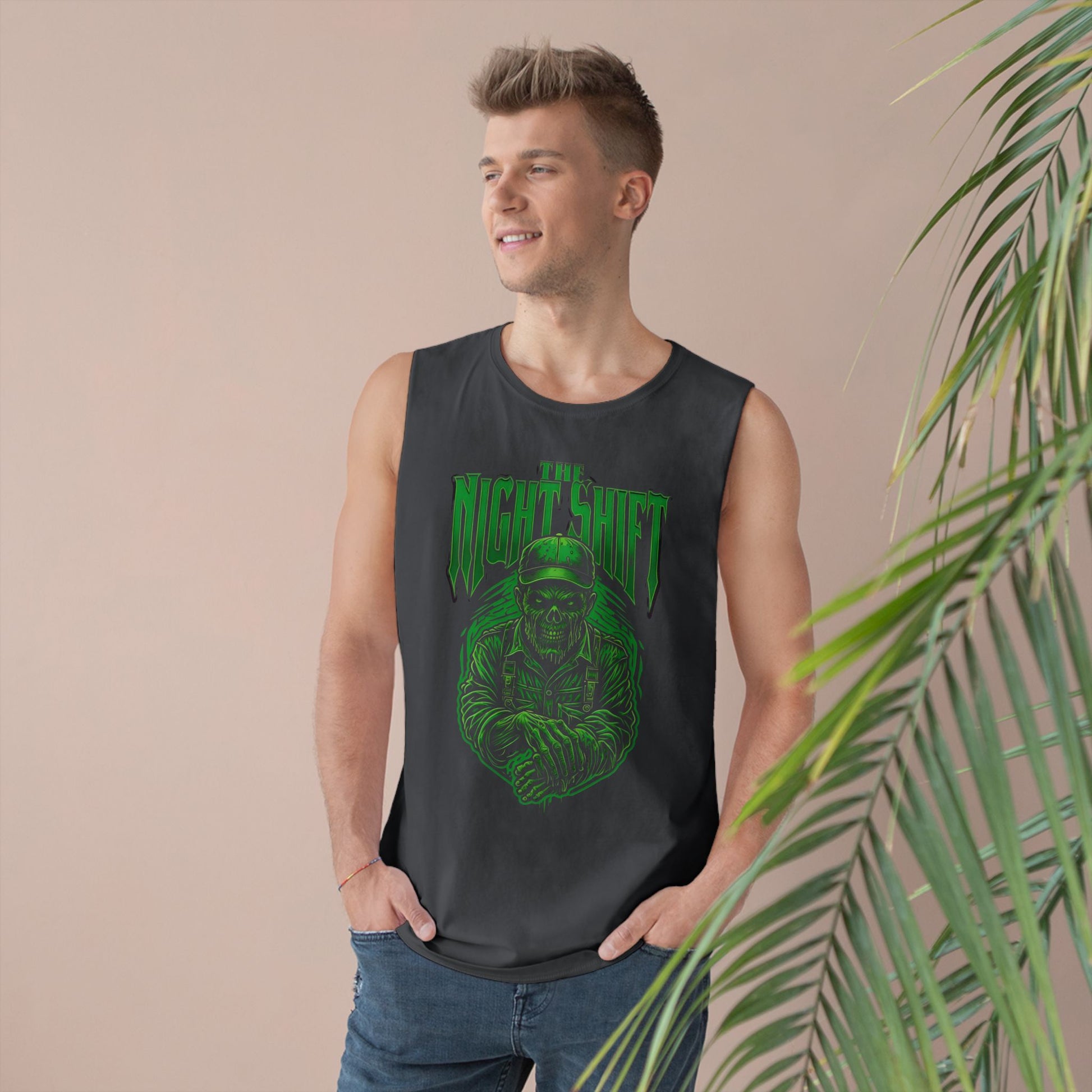 The Night Shift Zombie - Premium Unisex Barnard Tank Top Printify by The Night Shift Automotive Apparel