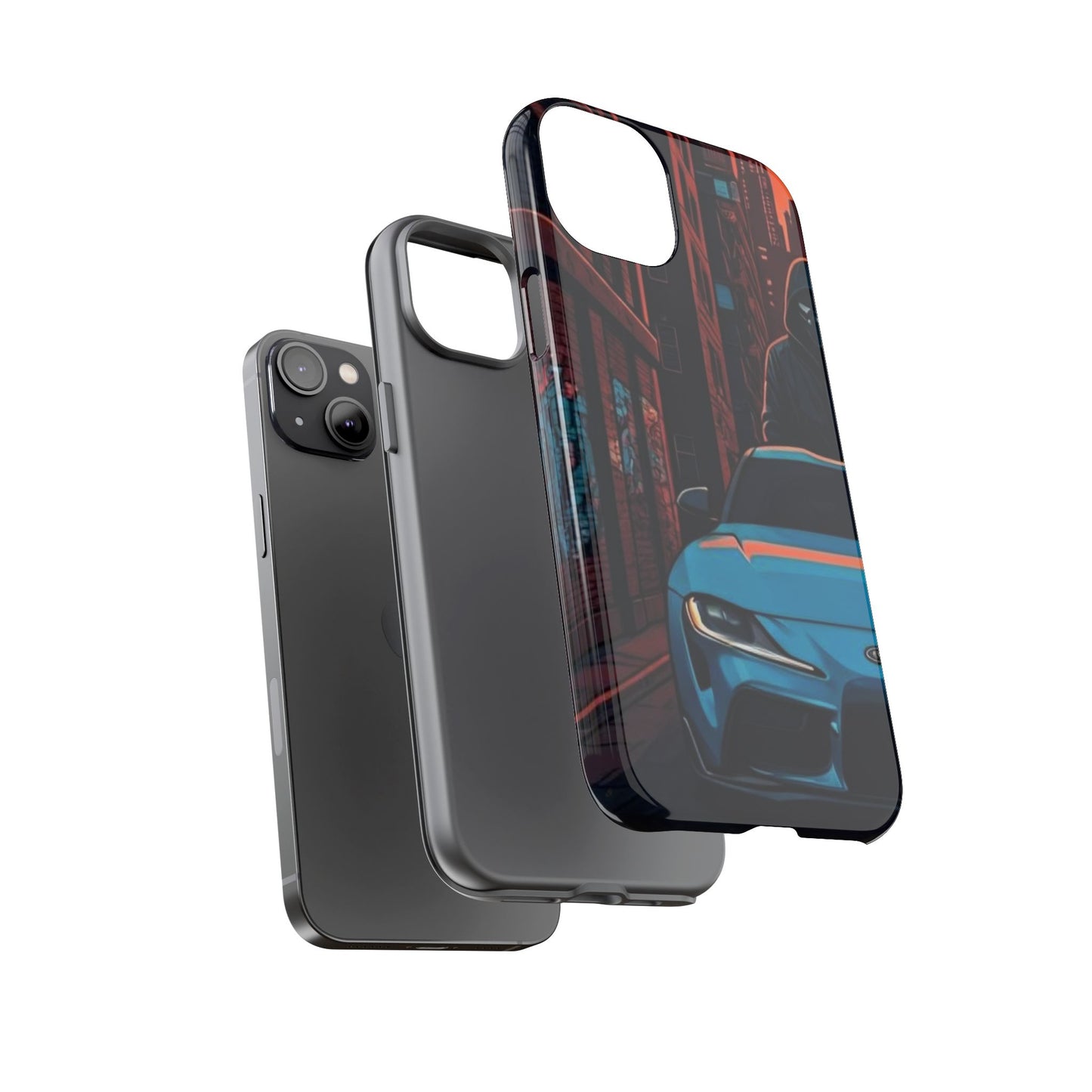 Toyota Supra MK-V Street Life-Dual Layer Ultra Tough Phone Case Printify by The Night Shift Automotive Apparel