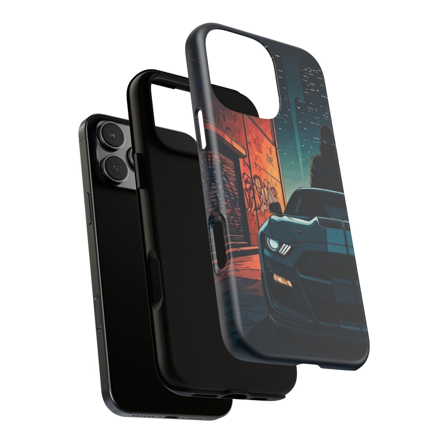 Ford Mustang Shelby GT350 Street Life-Dual Layer Ultra Tough Phone Case Printify by The Night Shift Automotive Apparel