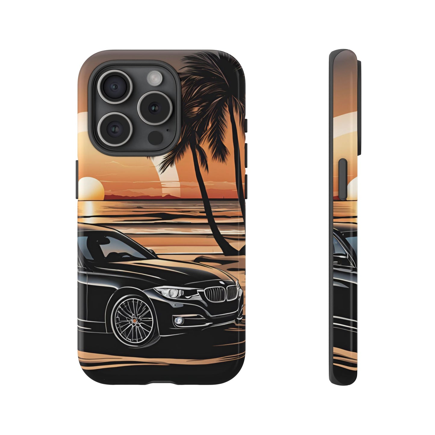 BMW Sunset On The Beach-Dual Layer Ultra Tough Phone Case Printify by The Night Shift Automotive Apparel