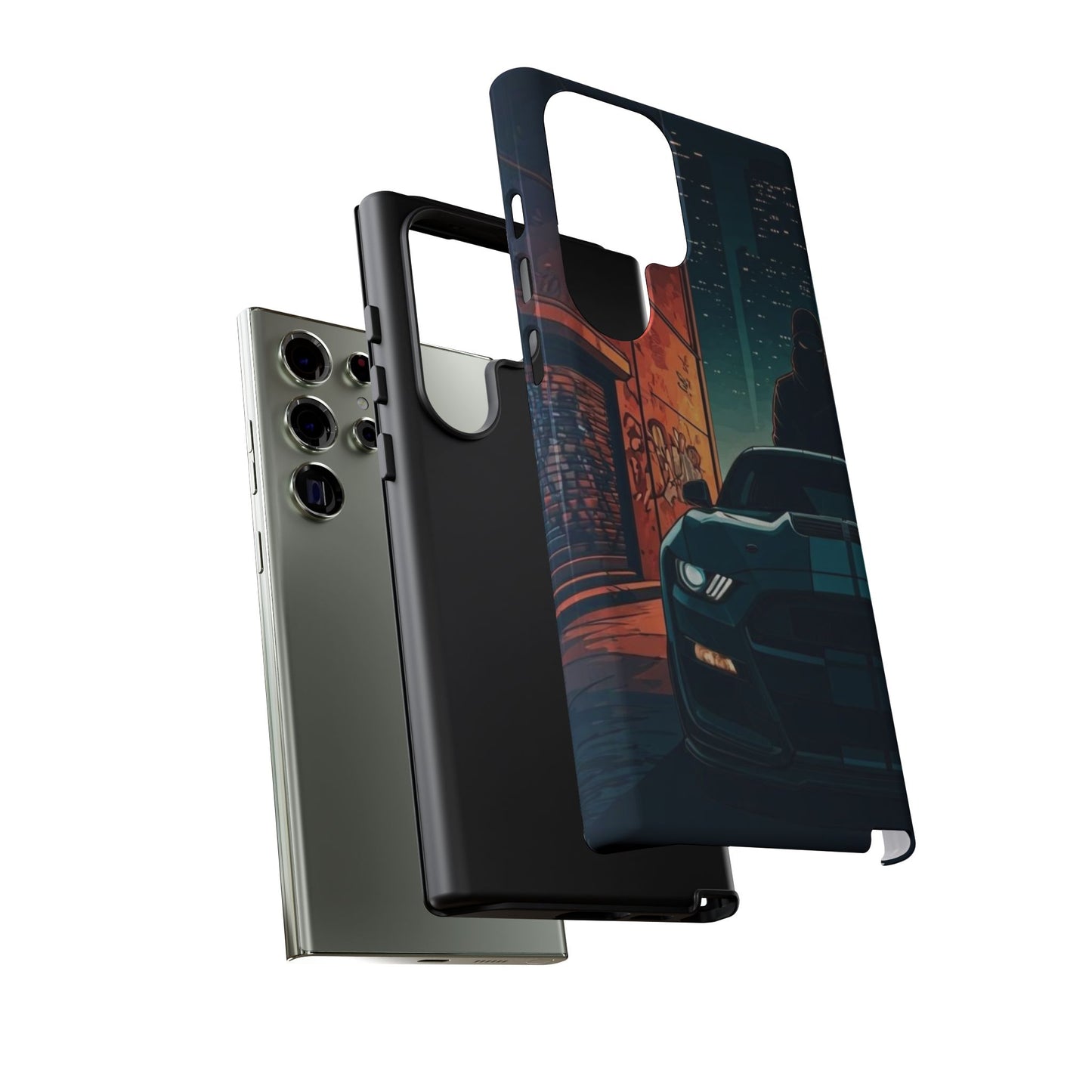 Ford Mustang Shelby GT350 Street Life-Dual Layer Ultra Tough Phone Case Printify by The Night Shift Automotive Apparel