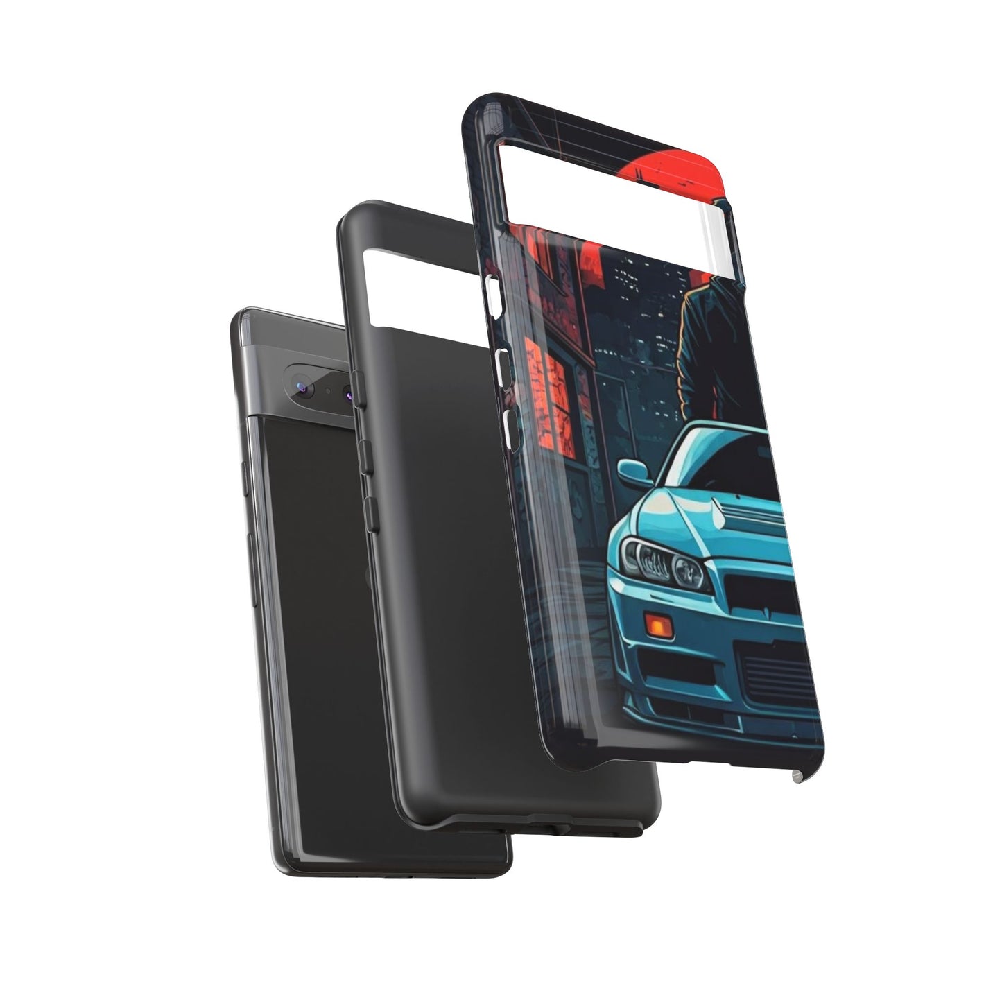 Nissan Skyline R34 Street Life-Dual Layer Ultra Tough Phone Case Printify by The Night Shift Automotive Apparel