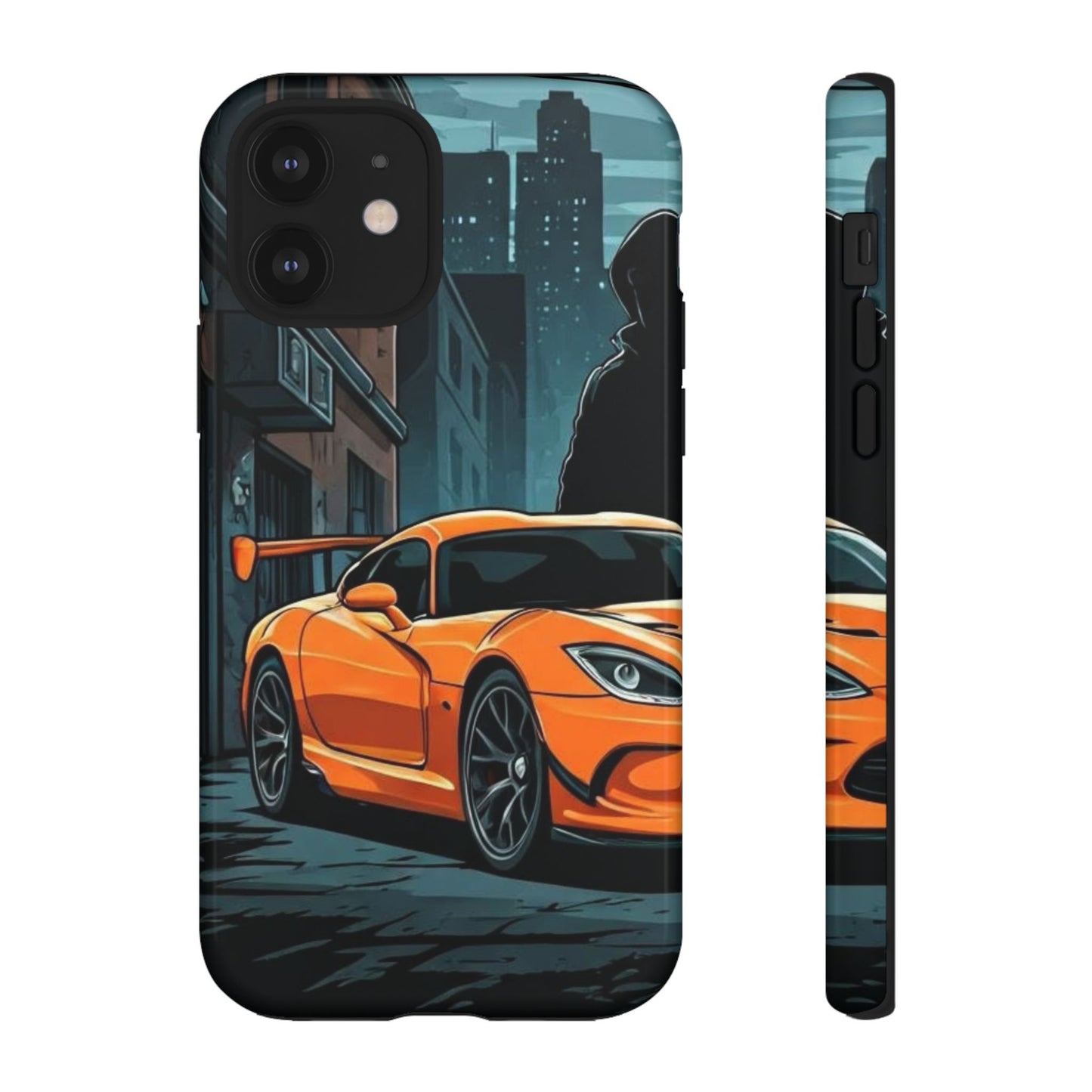 Dodge Viper SRT-10 Street Life-Dual Layer Ultra Tough Phone Case iPhone 12 Glossy Printify by The Night Shift Automotive Apparel