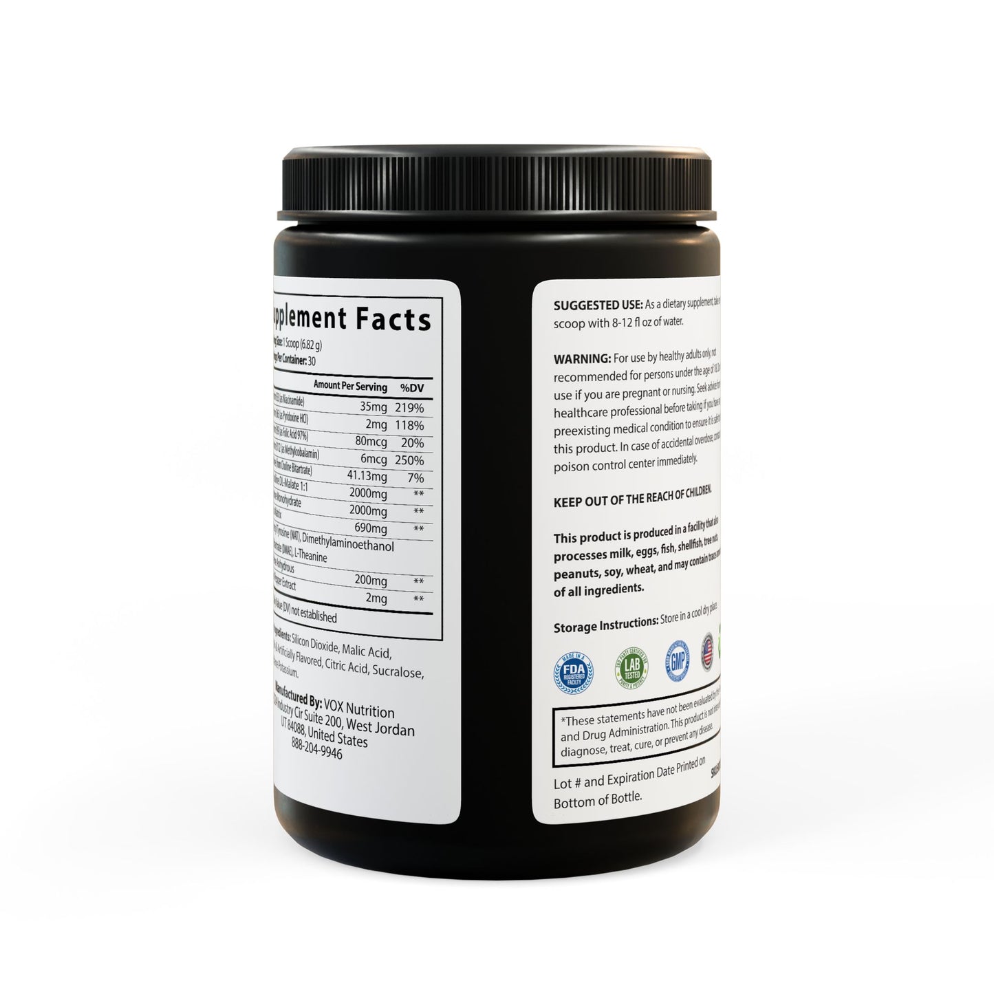 Dopamine Fiend - Pre-Workout Supplement (Fruit Punch) (204g, 7.1oz) Printify by The Night Shift Automotive Apparel