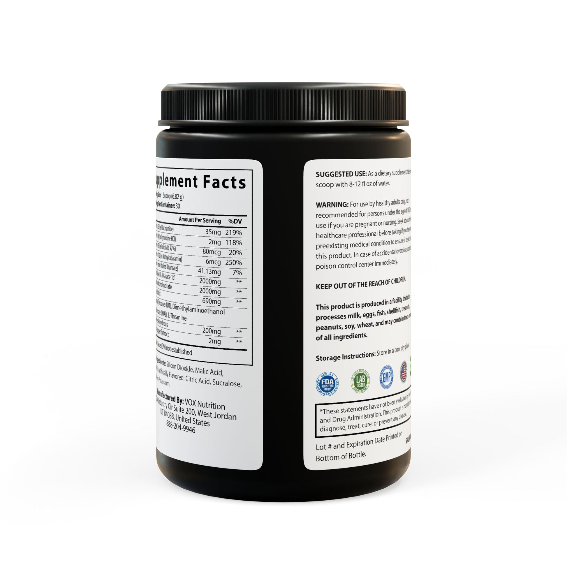 Dopamine Fiend - Pre-Workout Supplement (Fruit Punch) (204g, 7.1oz) Printify by The Night Shift Automotive Apparel