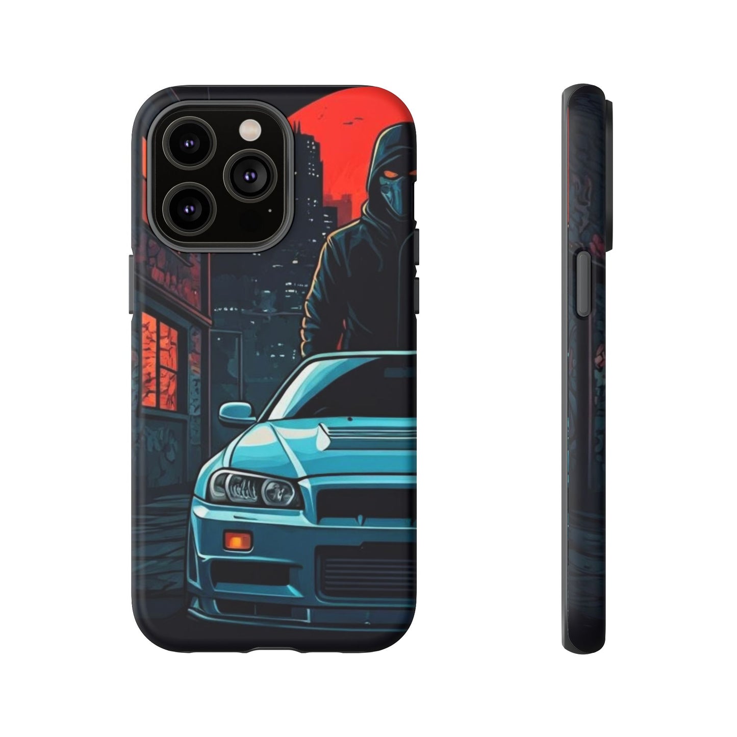Nissan Skyline R34 Street Life-Dual Layer Ultra Tough Phone Case Printify by The Night Shift Automotive Apparel