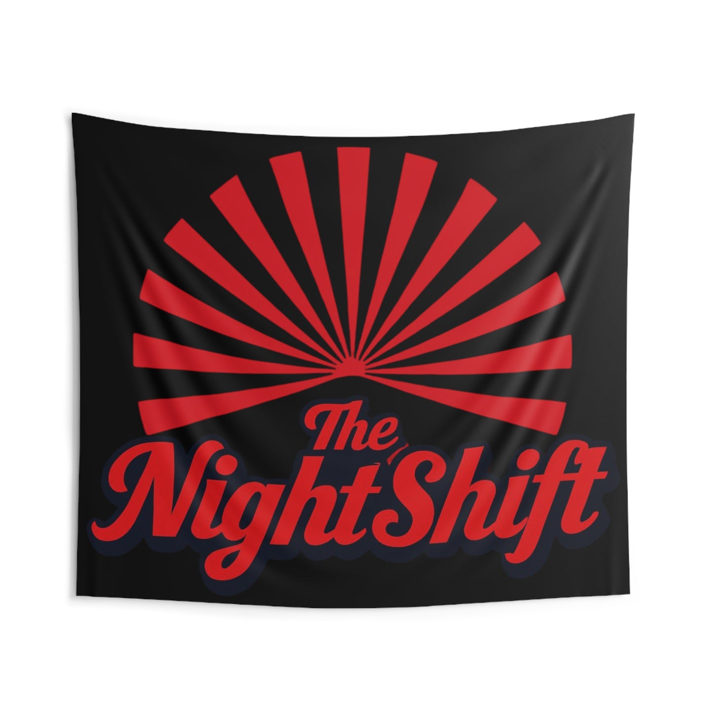 The Night Shift Indoor Wall Tapestries - Shop Banner 104" × 88" Printify by The Night Shift Automotive Apparel