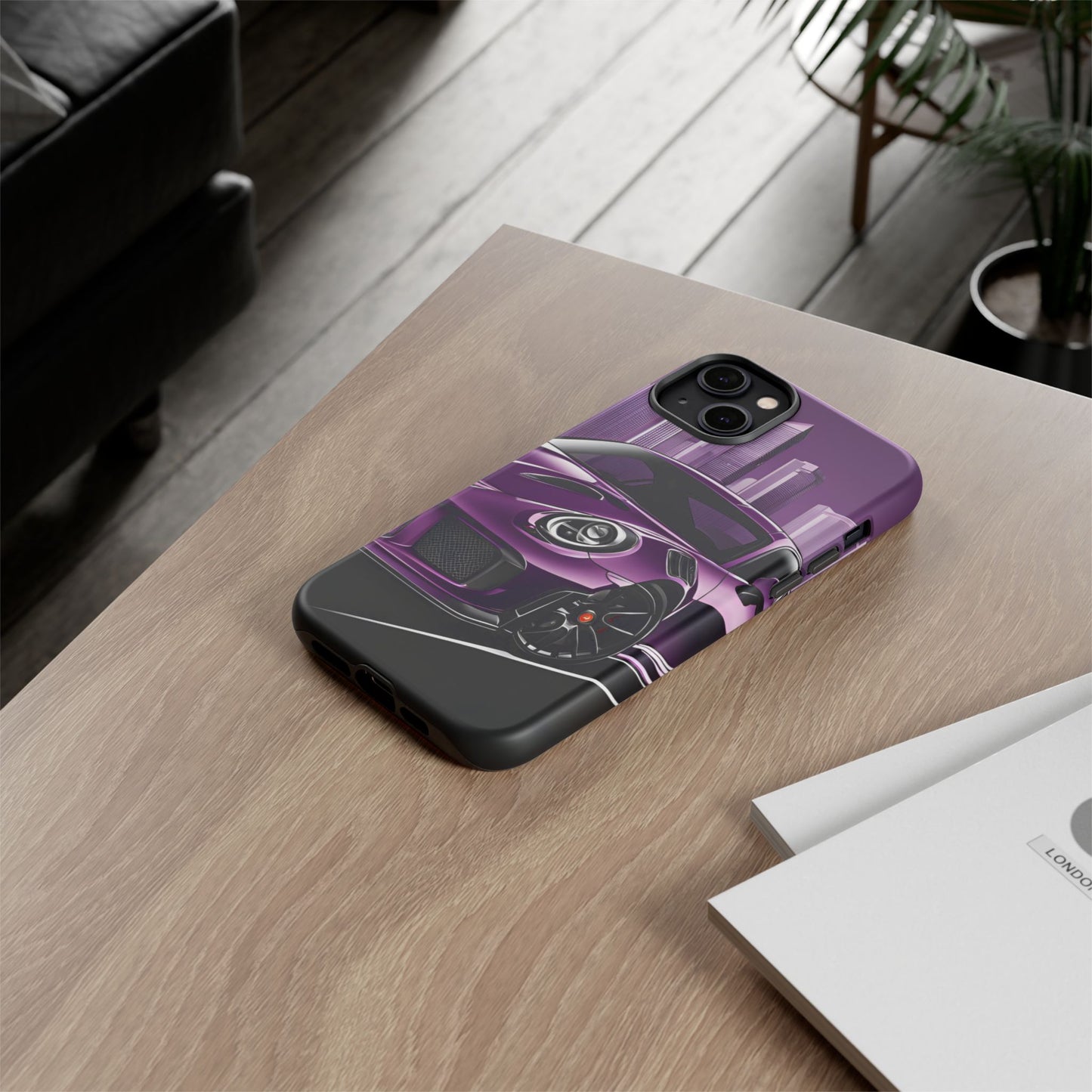 Porsche 911 GT3 RS-Dual Layer Ultra Tough Phone Case iPhone 14 Plus Matte Printify by The Night Shift Automotive Apparel