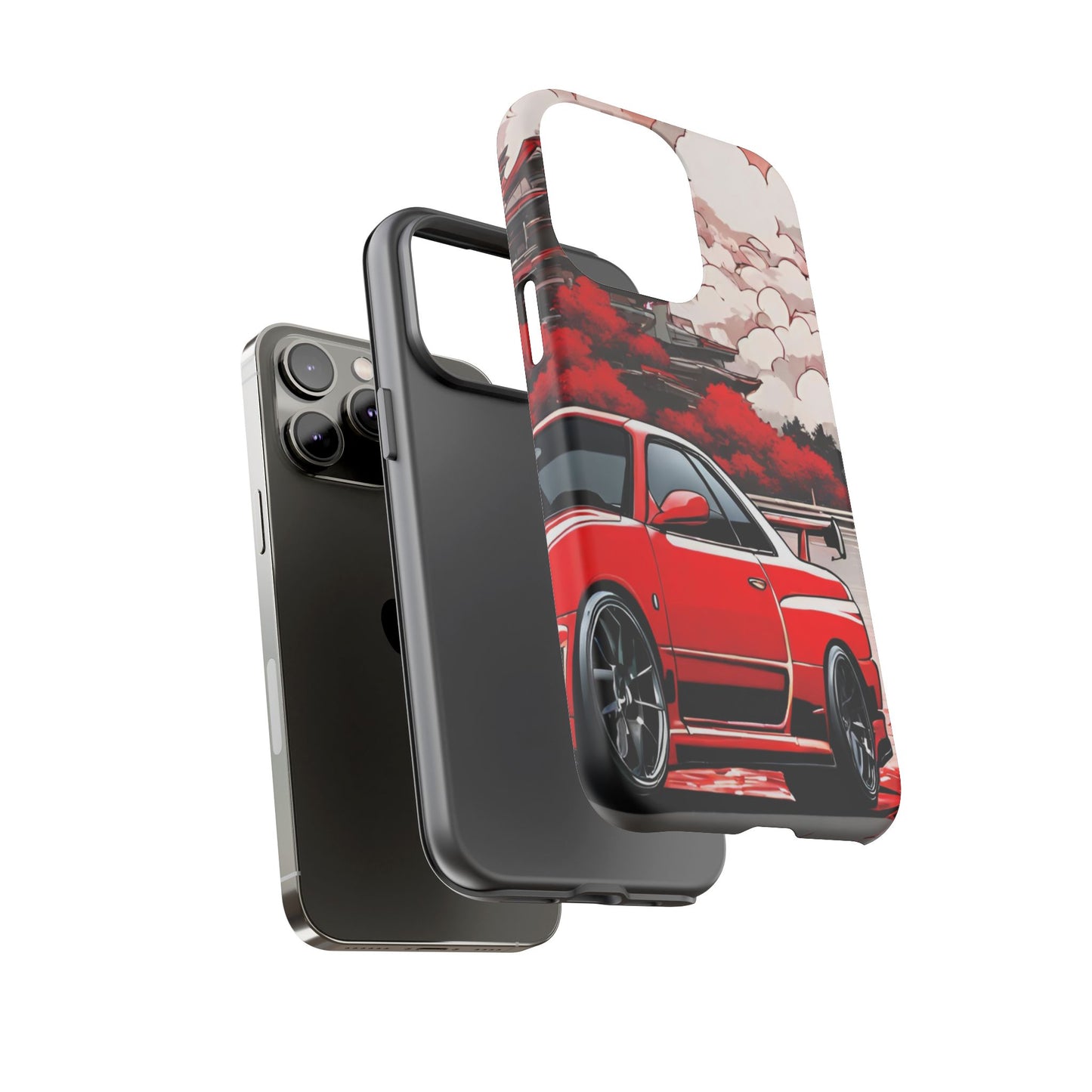 Nissan Skyline R34-Dual Layer Ultra Tough Phone Case Printify by The Night Shift Automotive Apparel