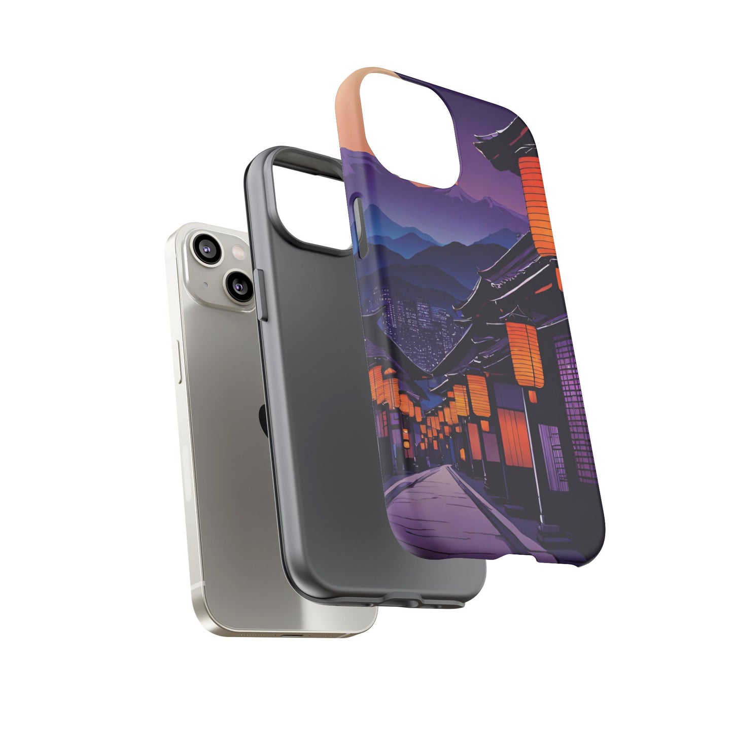 Traditional Japanese Village Countryside-Dual Layer Ultra Tough Phone Case Printify by The Night Shift Automotive Apparel