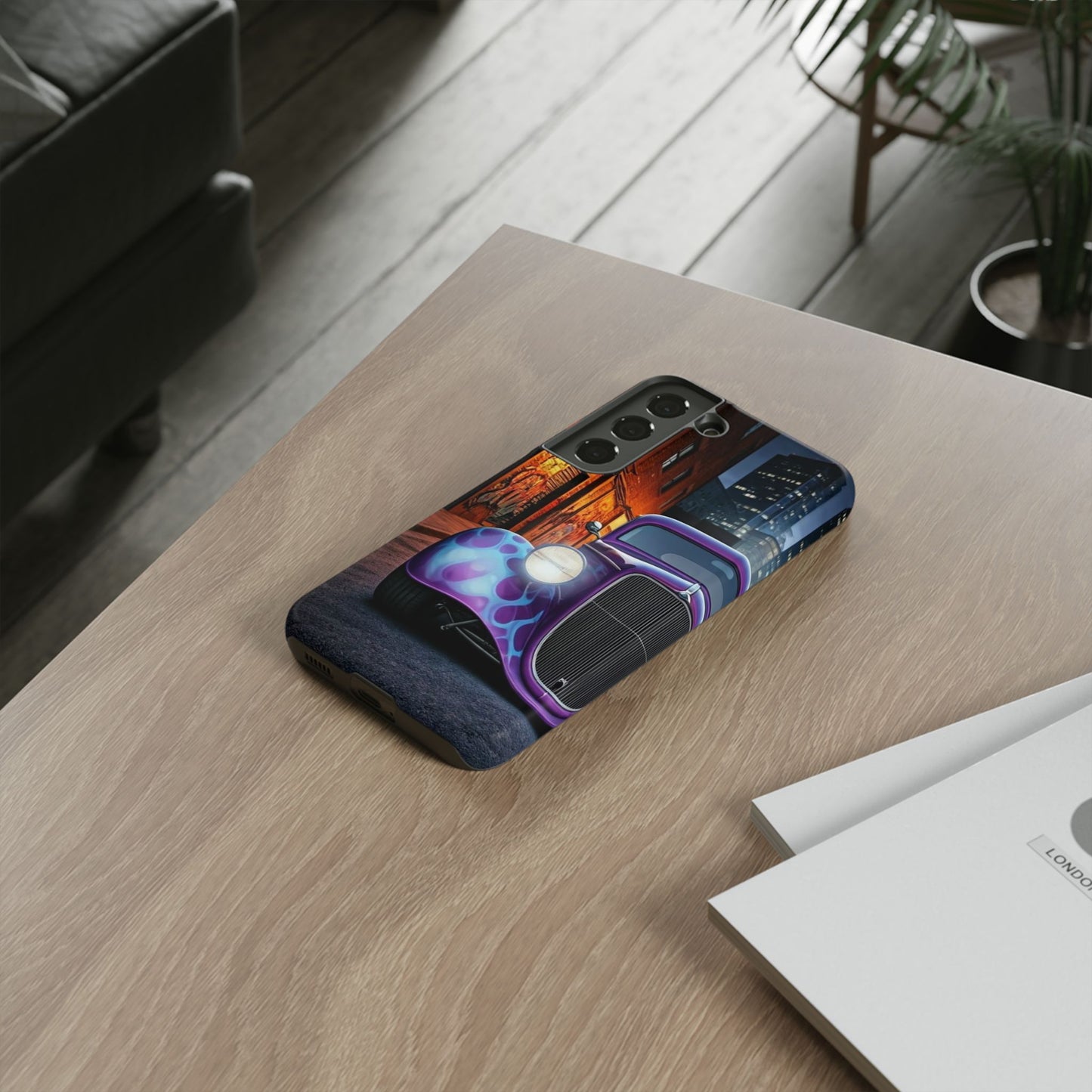 1934 Ford Street Life-Dual Layer Ultra Tough Phone Case Samsung Galaxy S22 Matte Printify by The Night Shift Automotive Apparel
