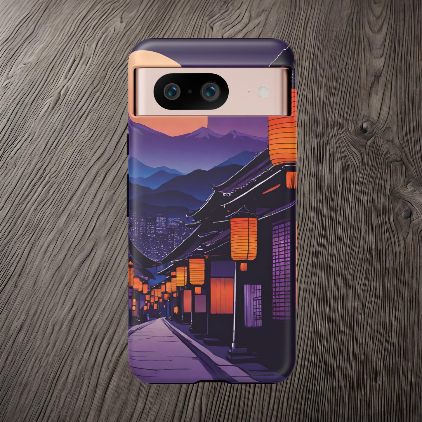 Traditional Japanese Village Countryside-Dual Layer Ultra Tough Phone Case Google Pixel 8 Matte Printify by The Night Shift Automotive Apparel