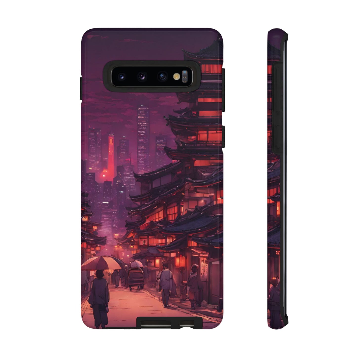 Traditional Japanese Village Countryside-Dual Layer Ultra Tough Phone Case Samsung Galaxy S10 Glossy Printify by The Night Shift Automotive Apparel