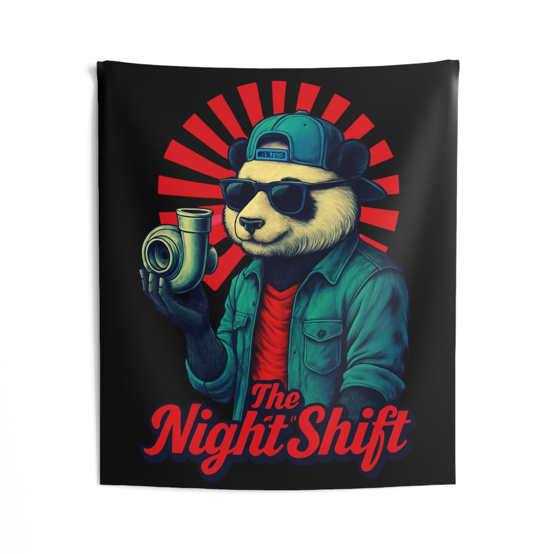 The Night Shift Indoor Wall Tapestries - Shop Banner 50" × 60" Printify by The Night Shift Automotive Apparel