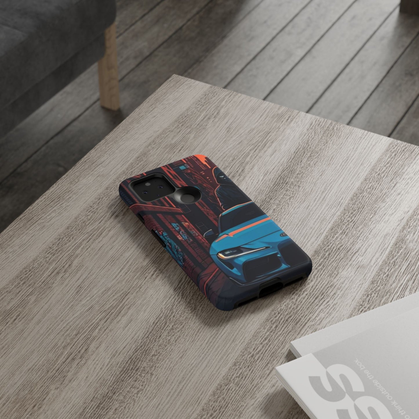 Toyota Supra MK-V Street Life-Dual Layer Ultra Tough Phone Case Google Pixel 5 5G Matte Printify by The Night Shift Automotive Apparel