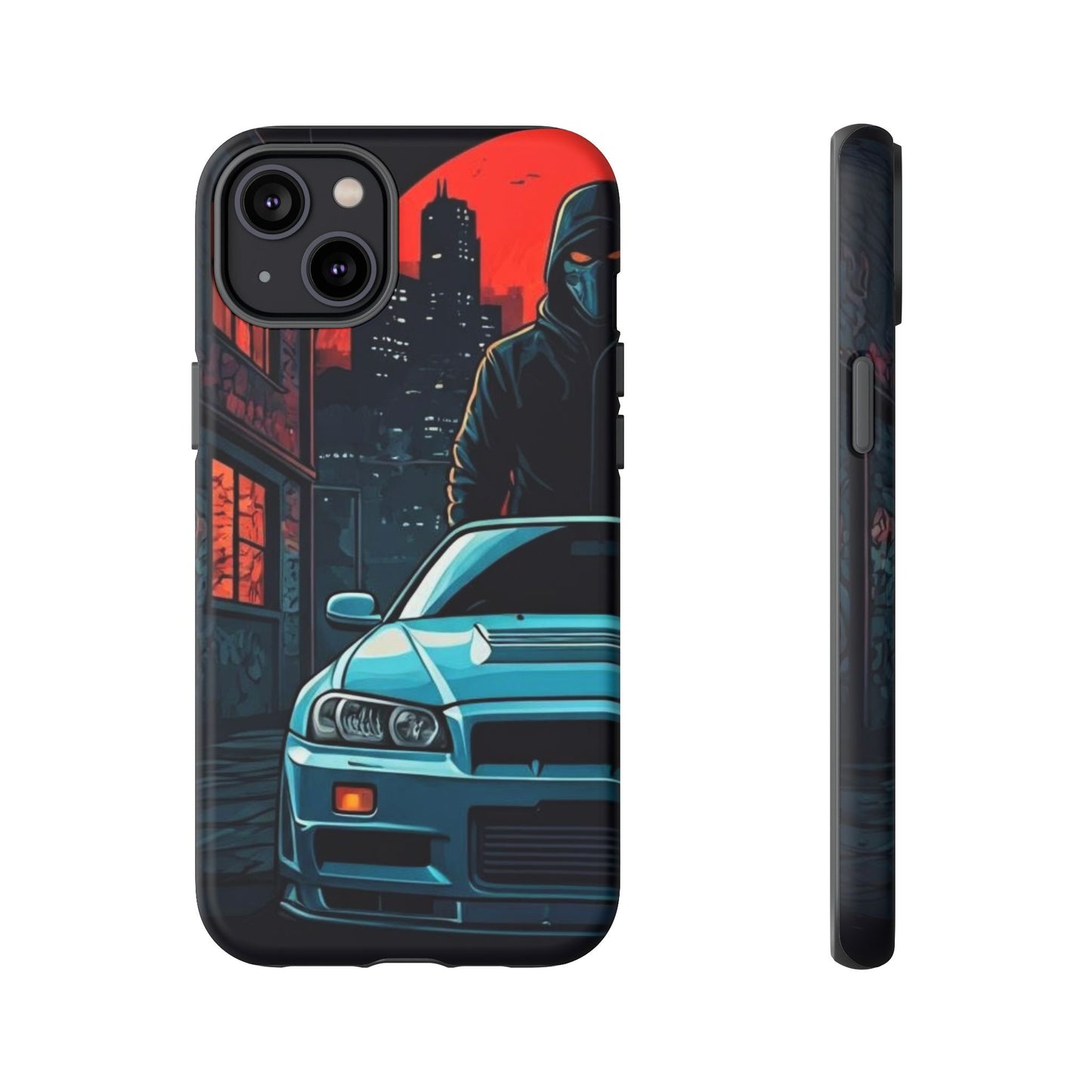 Nissan Skyline R34 Street Life-Dual Layer Ultra Tough Phone Case Printify by The Night Shift Automotive Apparel