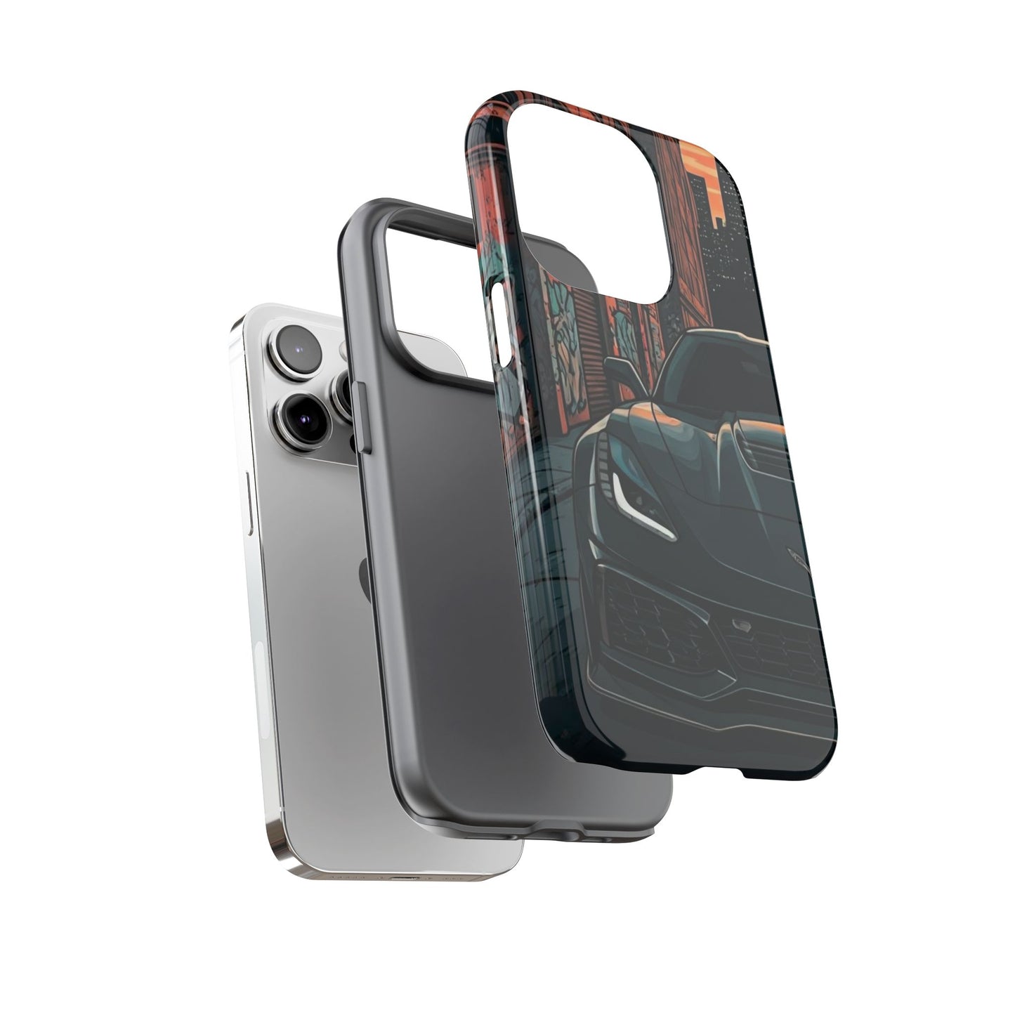 Chevy Corvette C7 Street Life-Dual Layer Ultra Tough Phone Case Printify by The Night Shift Automotive Apparel