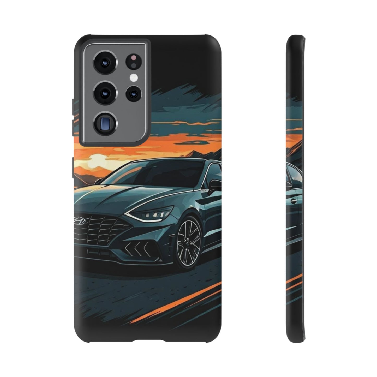 Hyundai Sonata-Sunset Drive-Dual Layer Ultra Tough Phone Case Samsung Galaxy S21 Ultra Matte Printify by The Night Shift Automotive Apparel