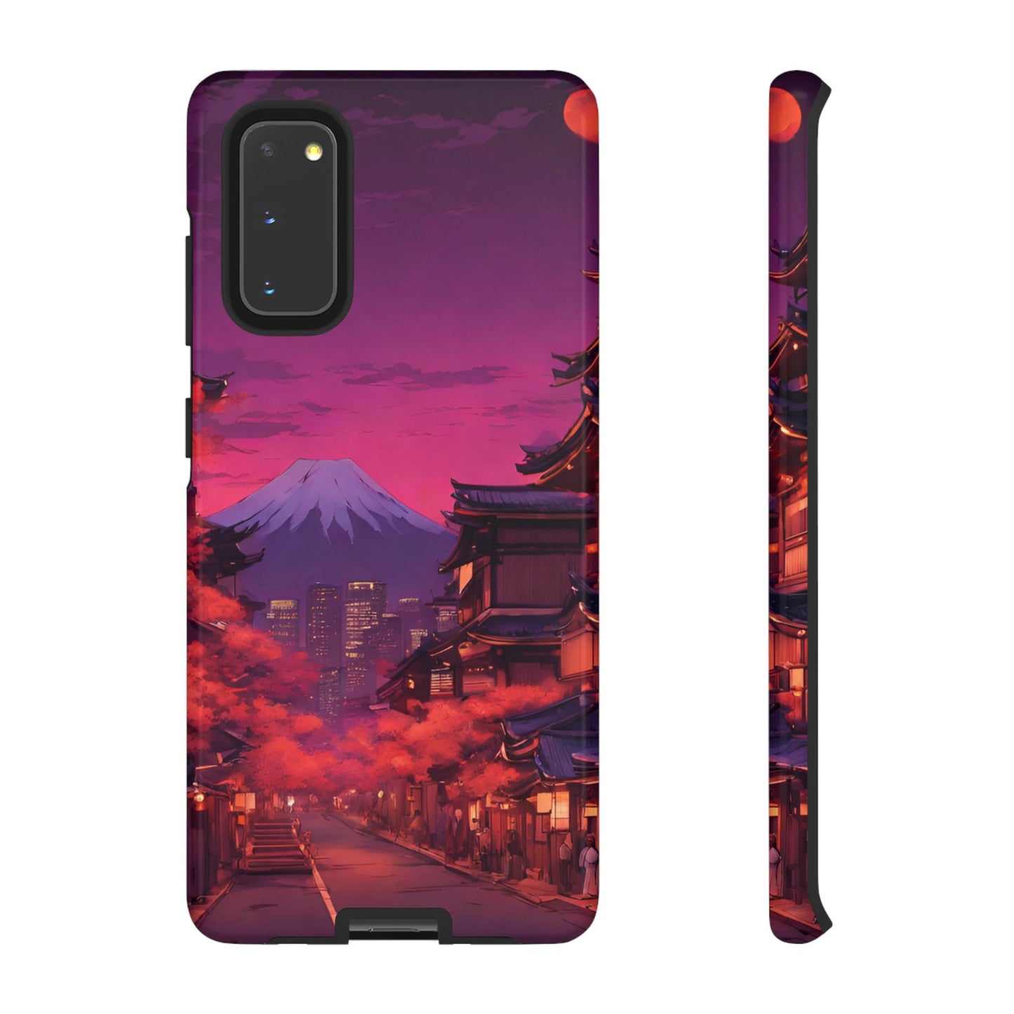 Traditional Japanese Village Countryside-Dual Layer Ultra Tough Phone Case Samsung Galaxy S20 Glossy Printify by The Night Shift Automotive Apparel
