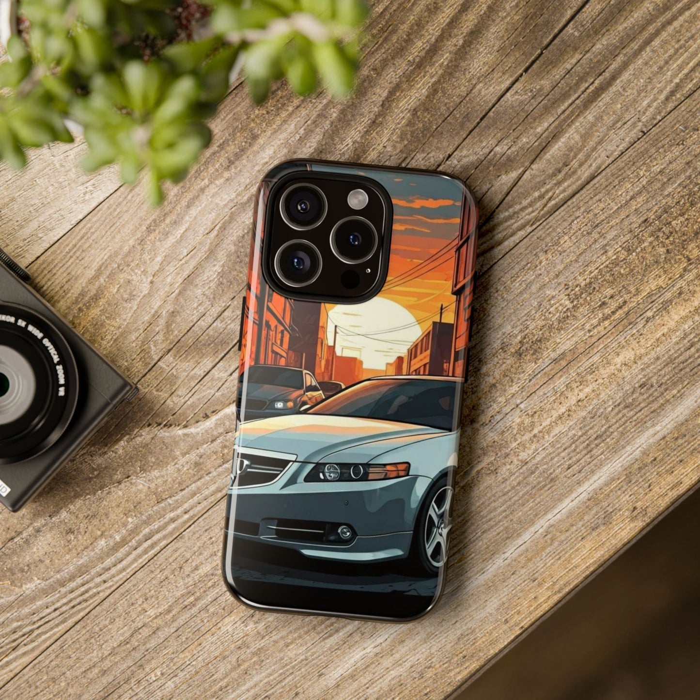 Acura TL Street Life-Dual Layer Ultra Tough Phone Case iPhone 16 Pro Glossy Printify by The Night Shift Automotive Apparel
