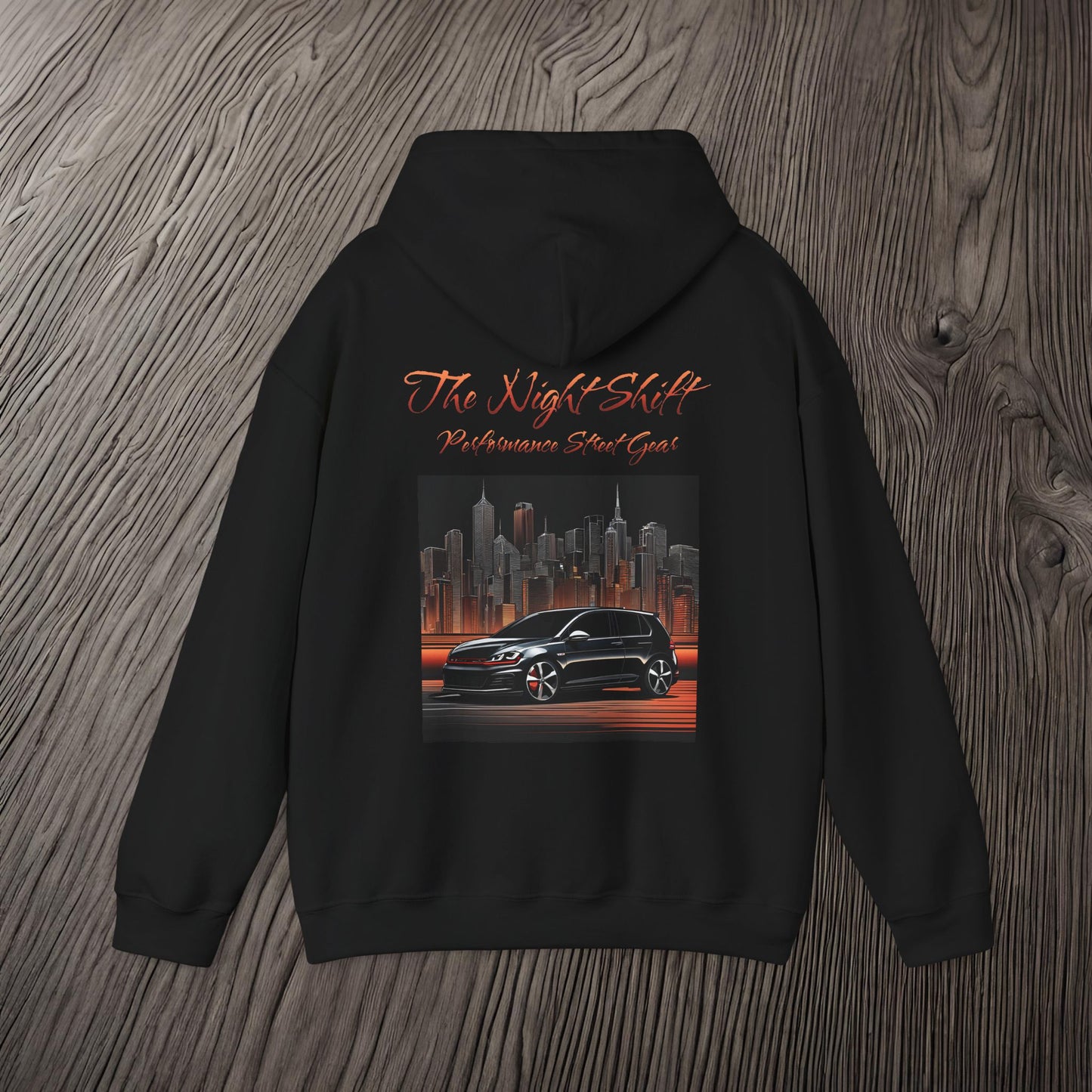 Volkswagen Golf GTI Urban Streets-Premium, Ultra Soft Unisex Hoodie Printify by The Night Shift Automotive Apparel