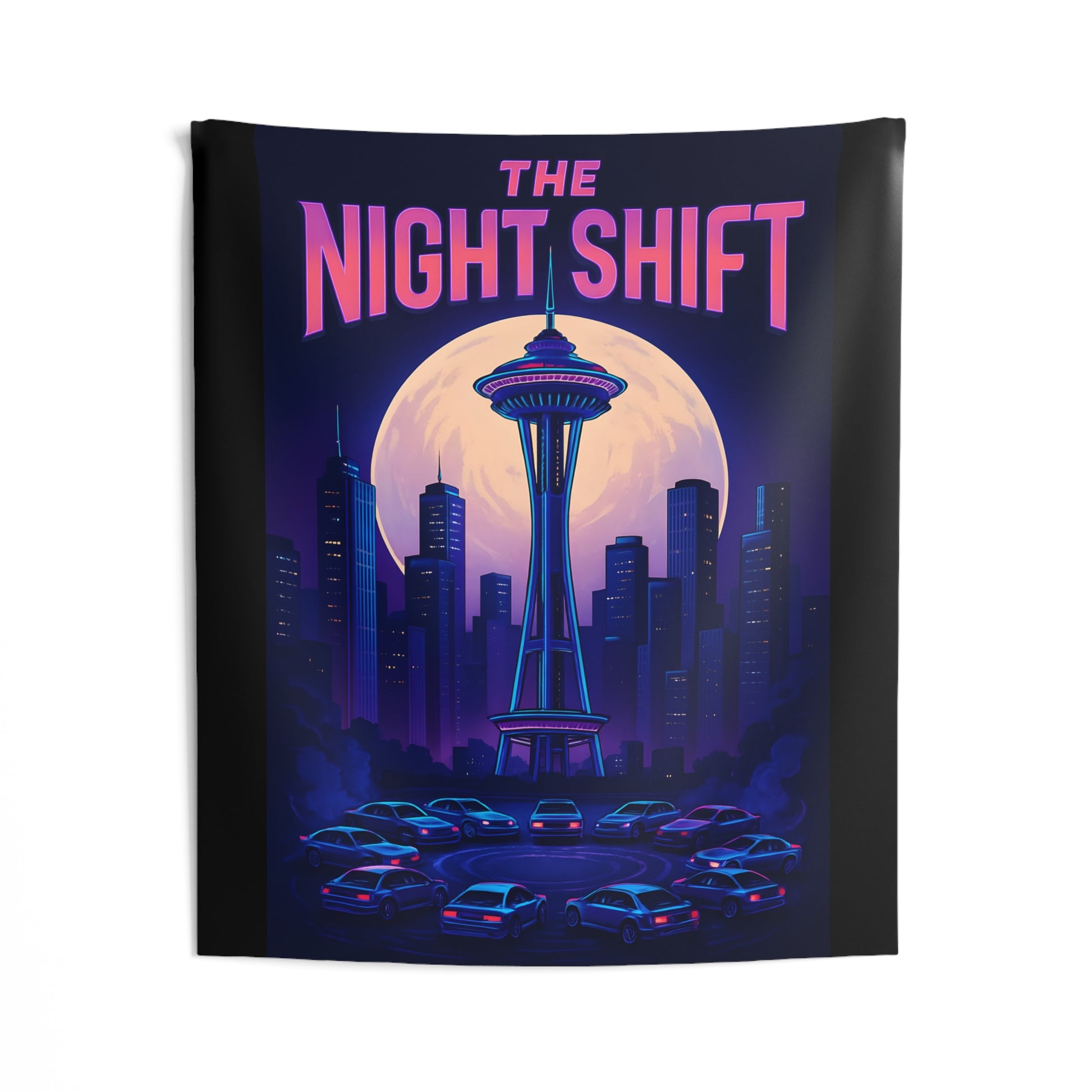 The Night Shift Indoor Wall Tapestries - Shop Banner 50" × 60" Printify by The Night Shift Automotive Apparel