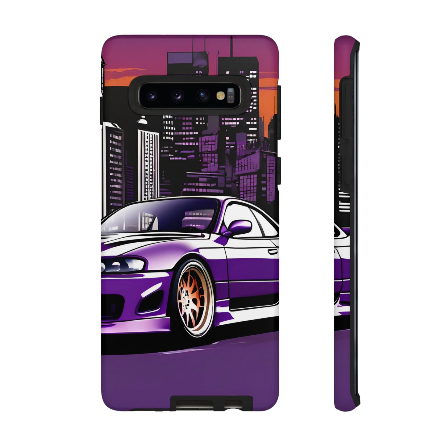 Nissan 240sx S15-Dual Layer Ultra Tough Phone Case Samsung Galaxy S10 Matte Printify by The Night Shift Automotive Apparel
