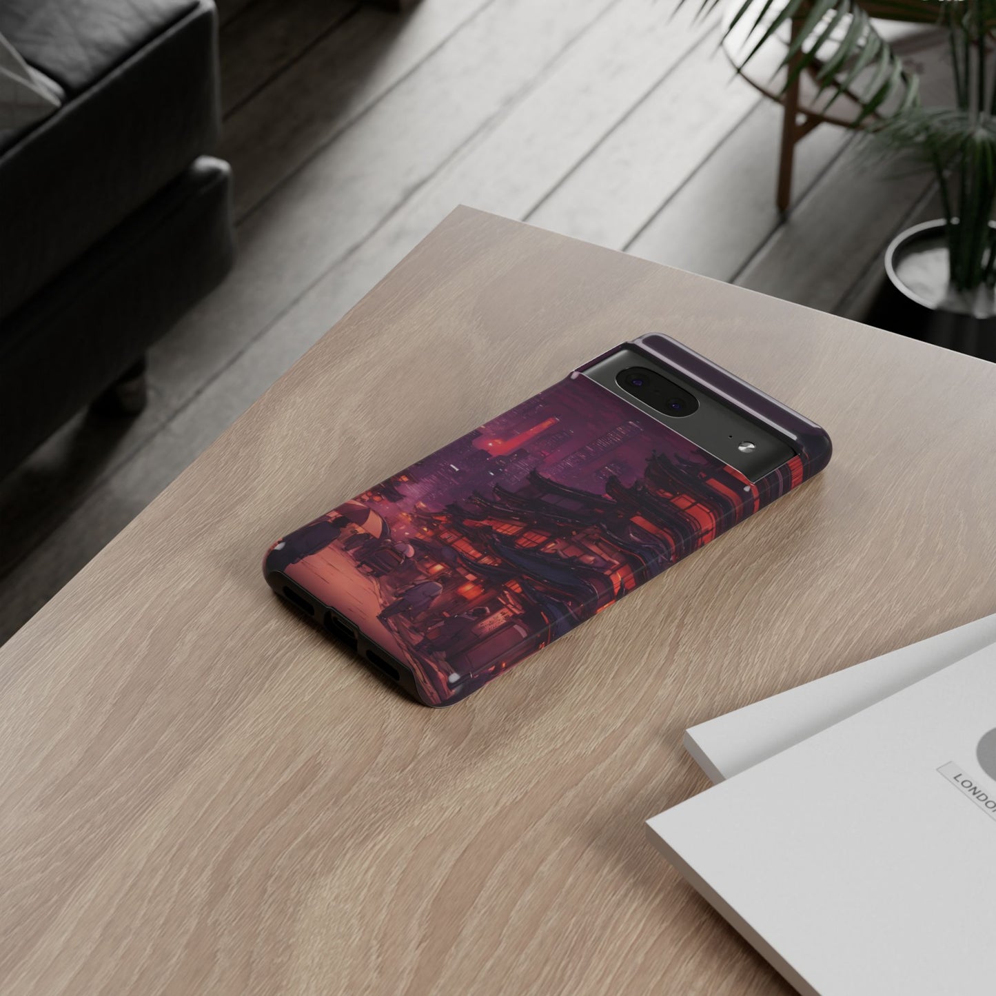 Traditional Japanese Village Countryside-Dual Layer Ultra Tough Phone Case Google Pixel 7 Glossy Printify by The Night Shift Automotive Apparel